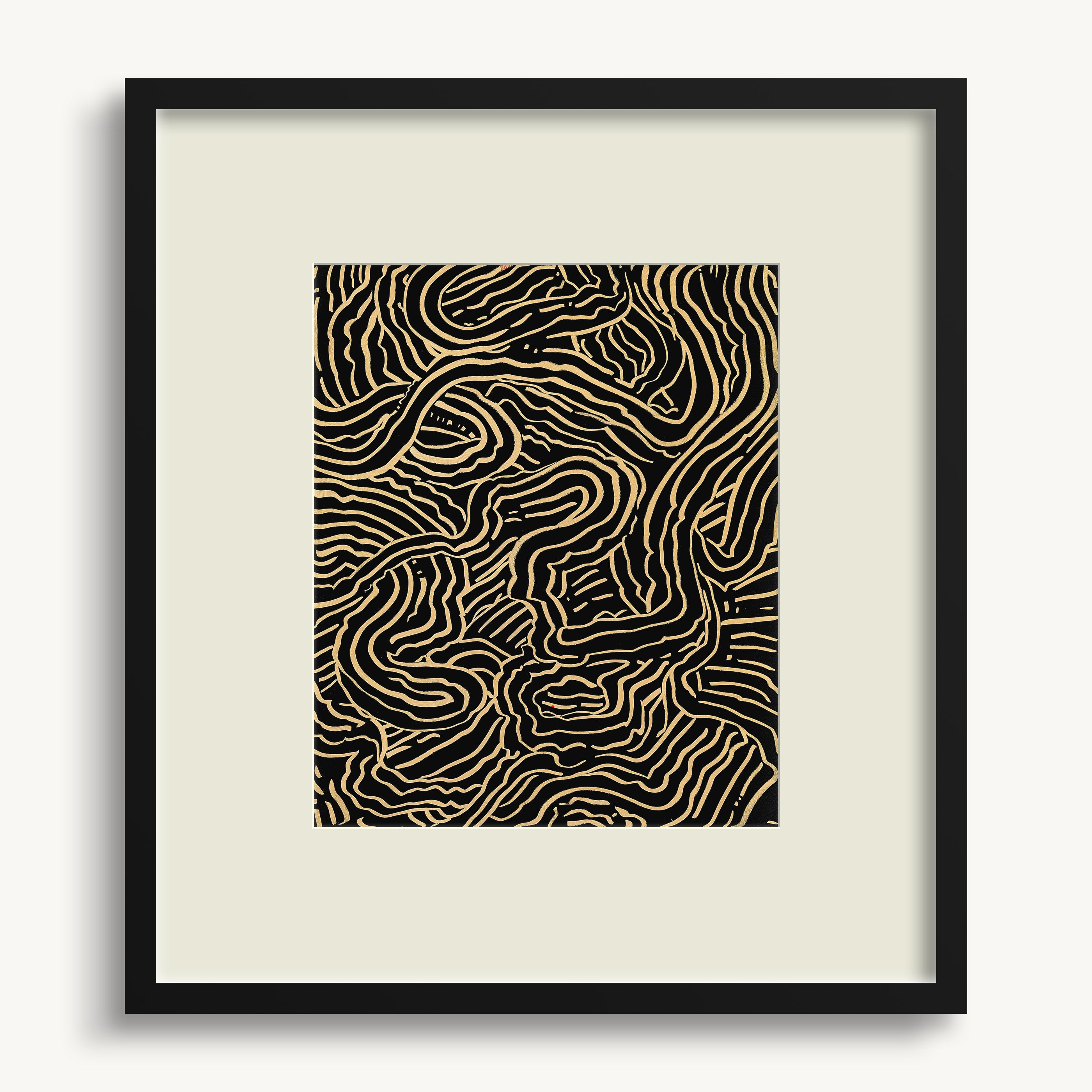 Wavy Contour Shapes WALL ART