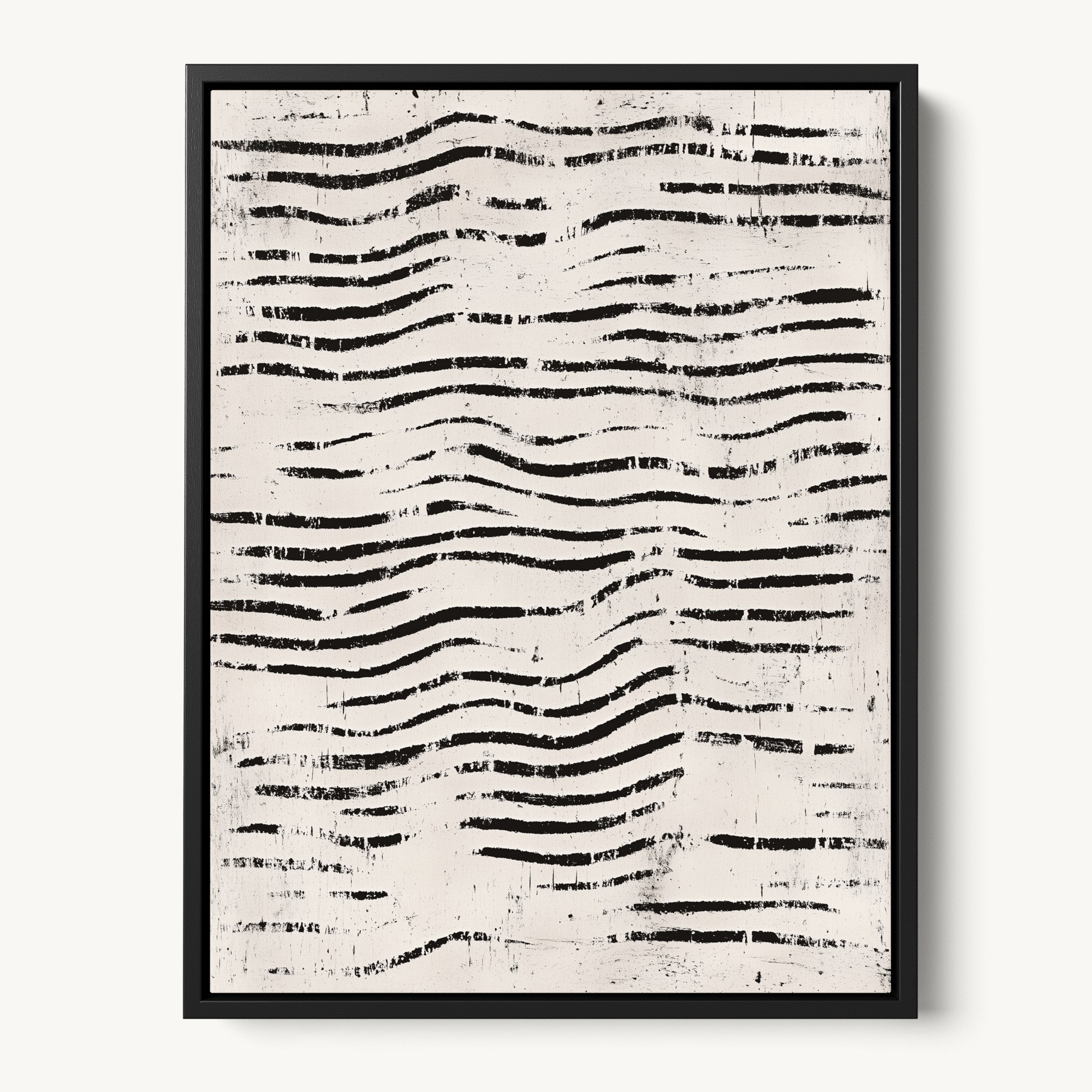 Wavy Lines Pattern WALL ART 3x4