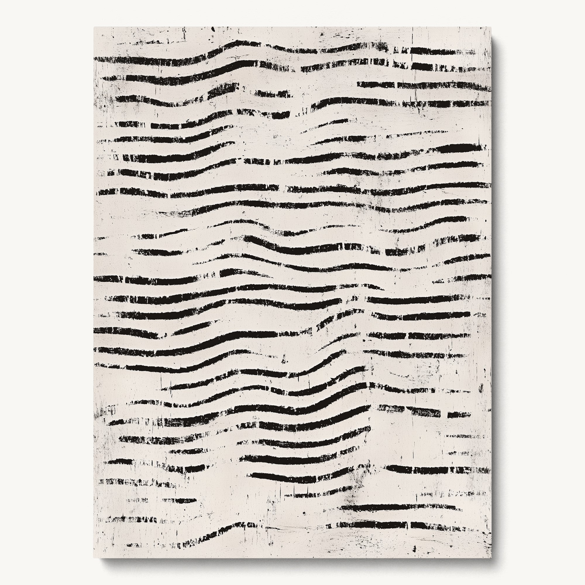 Wavy Lines Pattern WALL ART 3x4