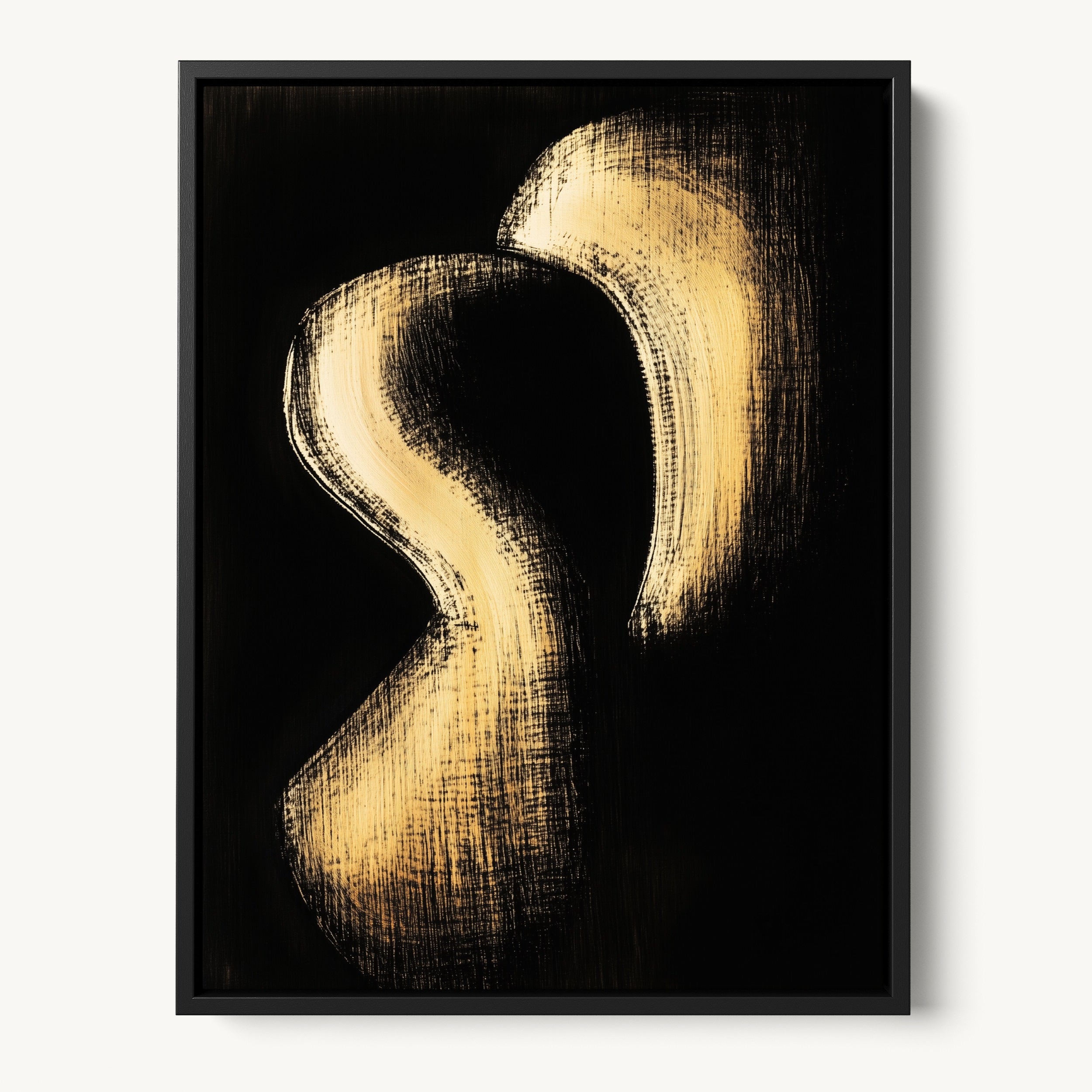 Curved Intertwined Shapes WALL ART 3x4