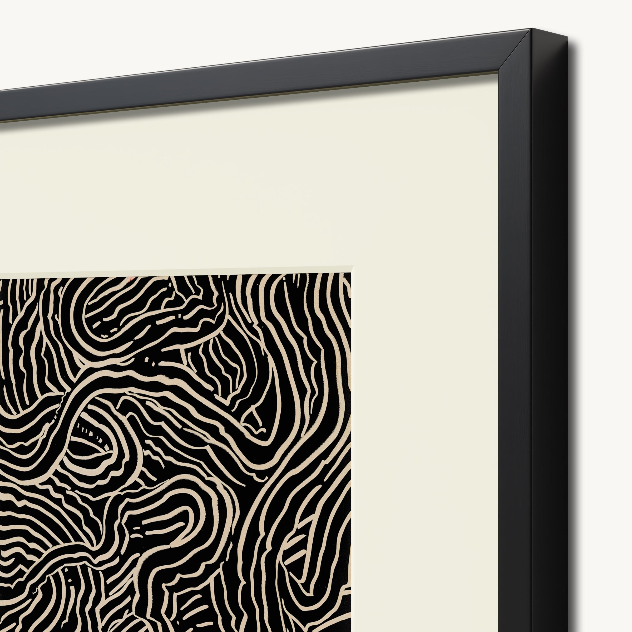 Wavy Contour Shapes WALL ART