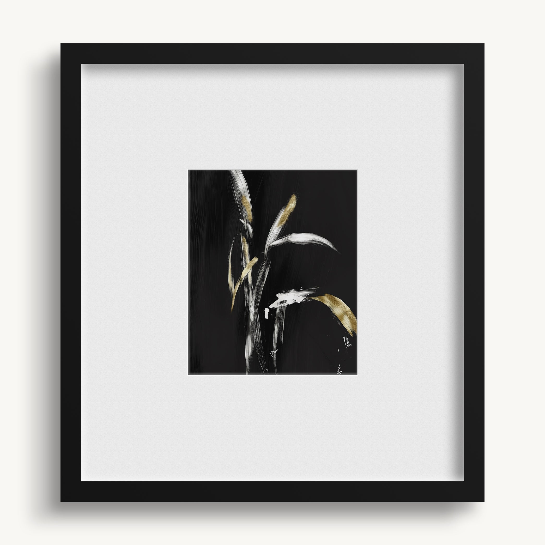 "GOLD ON BLACK" WALL ART