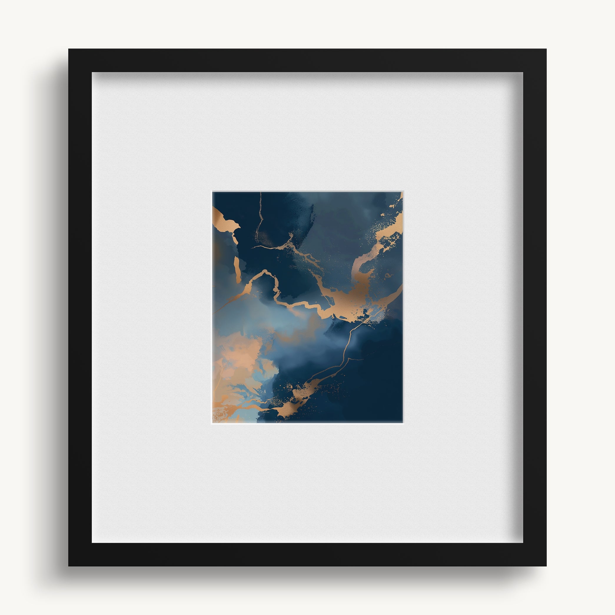 "BLUE AND GOLD" WALL ART