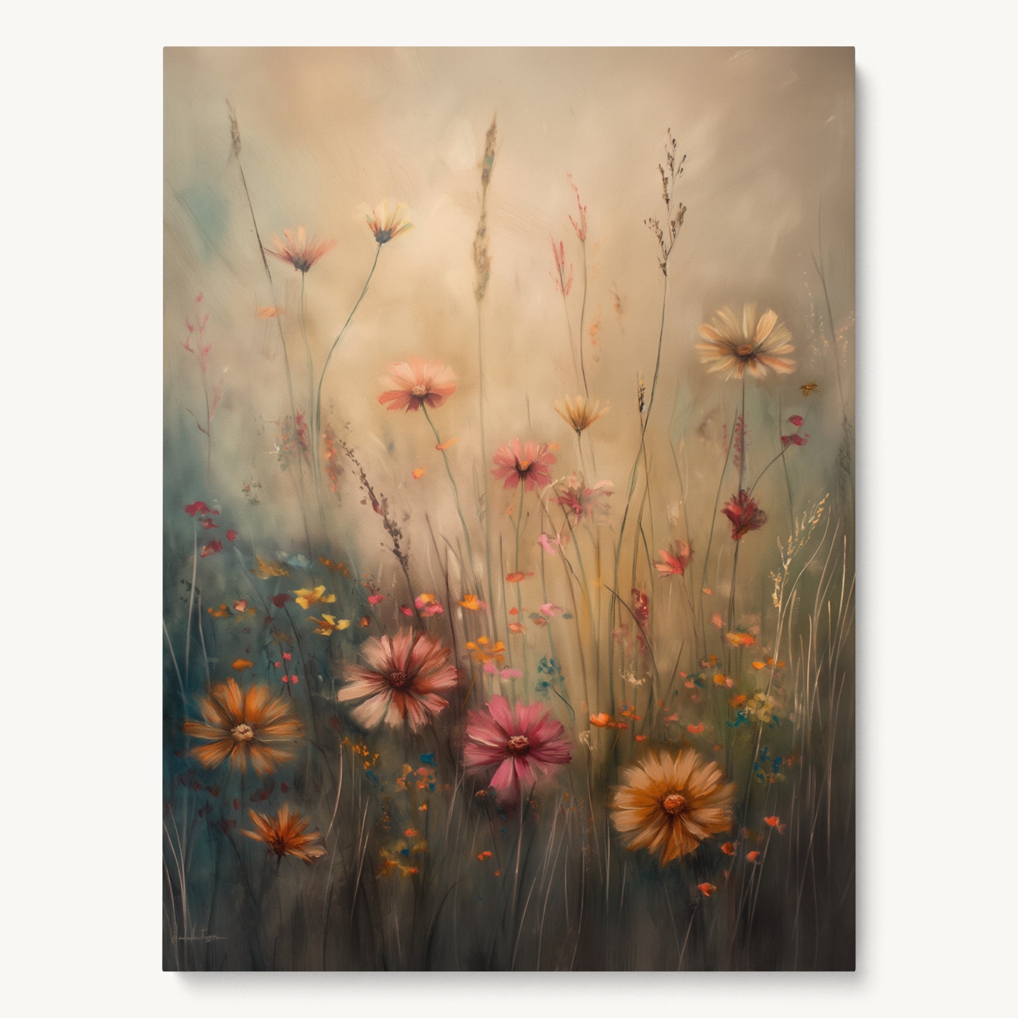 "FLOWERS IN THE OPEN" WALL ART 3x4