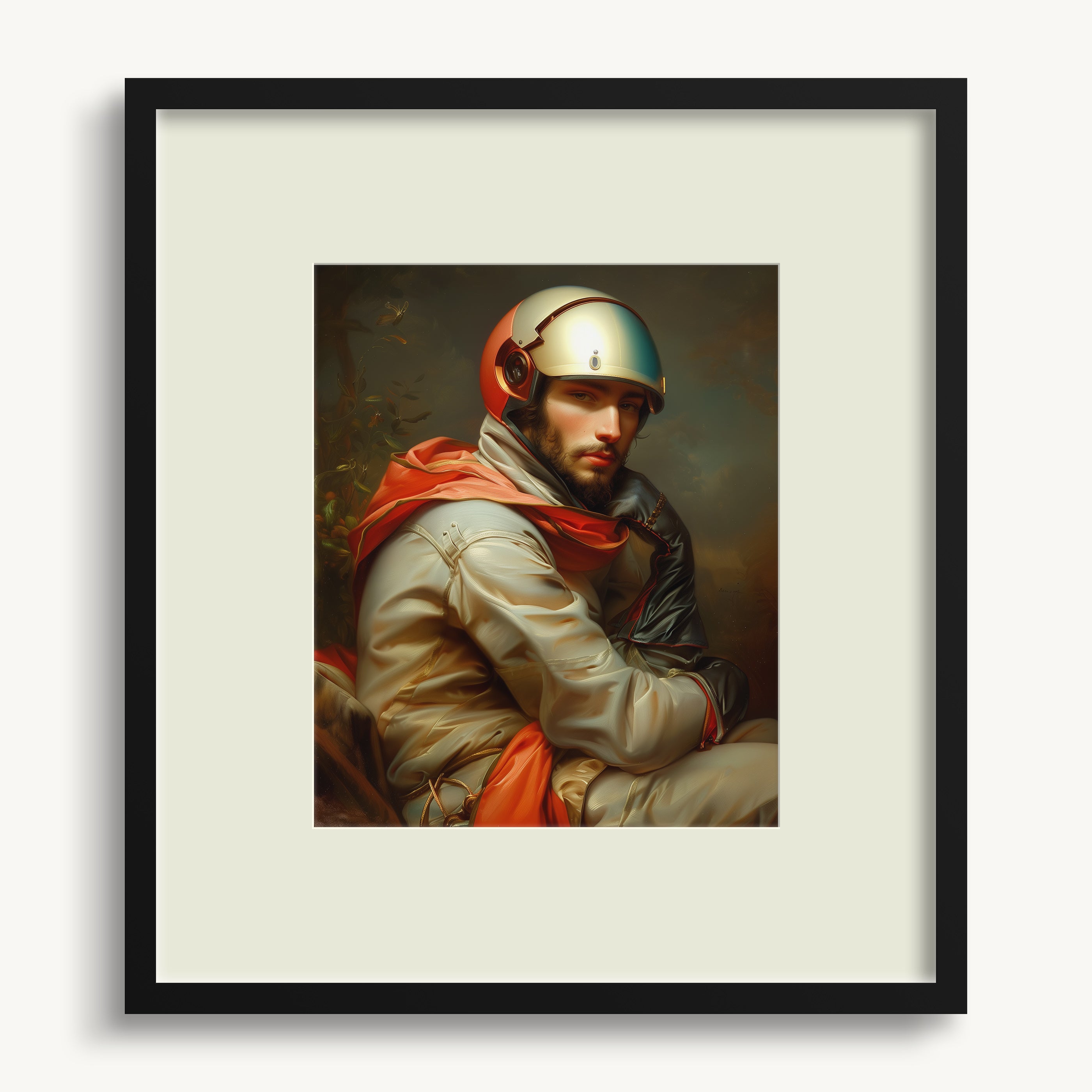 Futuristic Pilot Portrait WALL ART