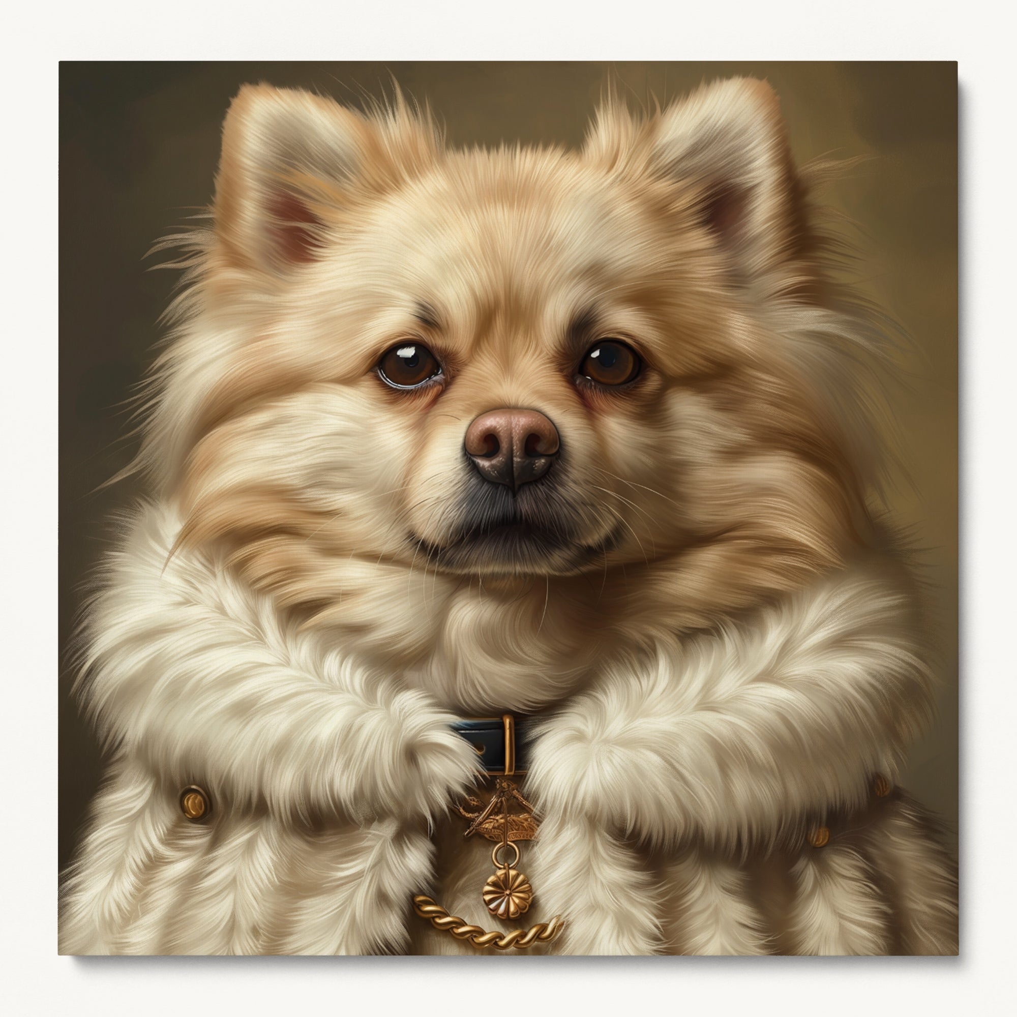 "ROYAL DOG" WALL ART 1x1