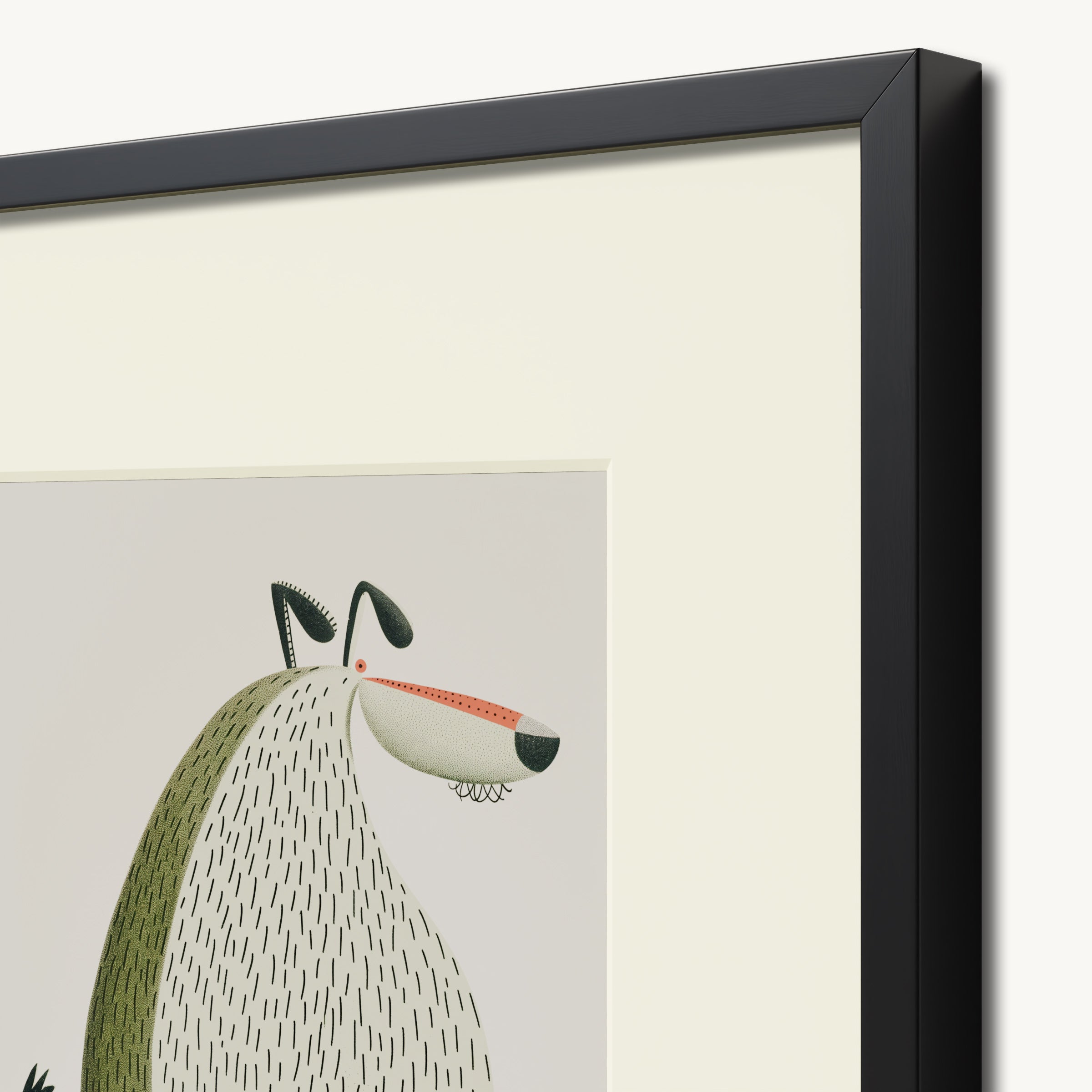 Rounded Dog WALL ART