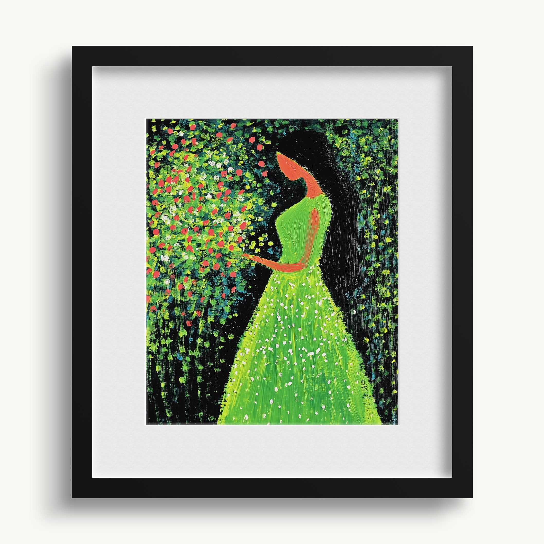 "GREEN LADY" WALL ART