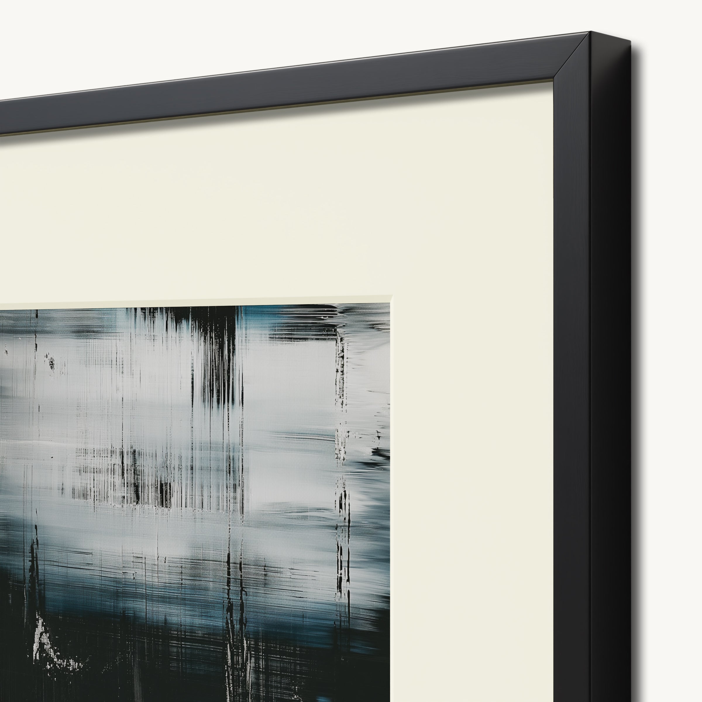 Monochrome Streaks WALL ART