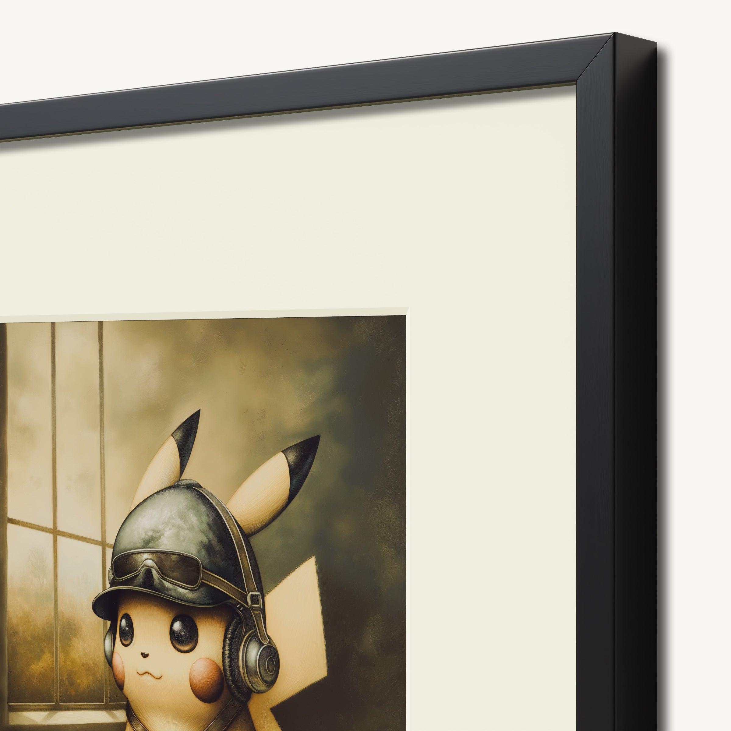 Pikachu in Helmet WALL ART