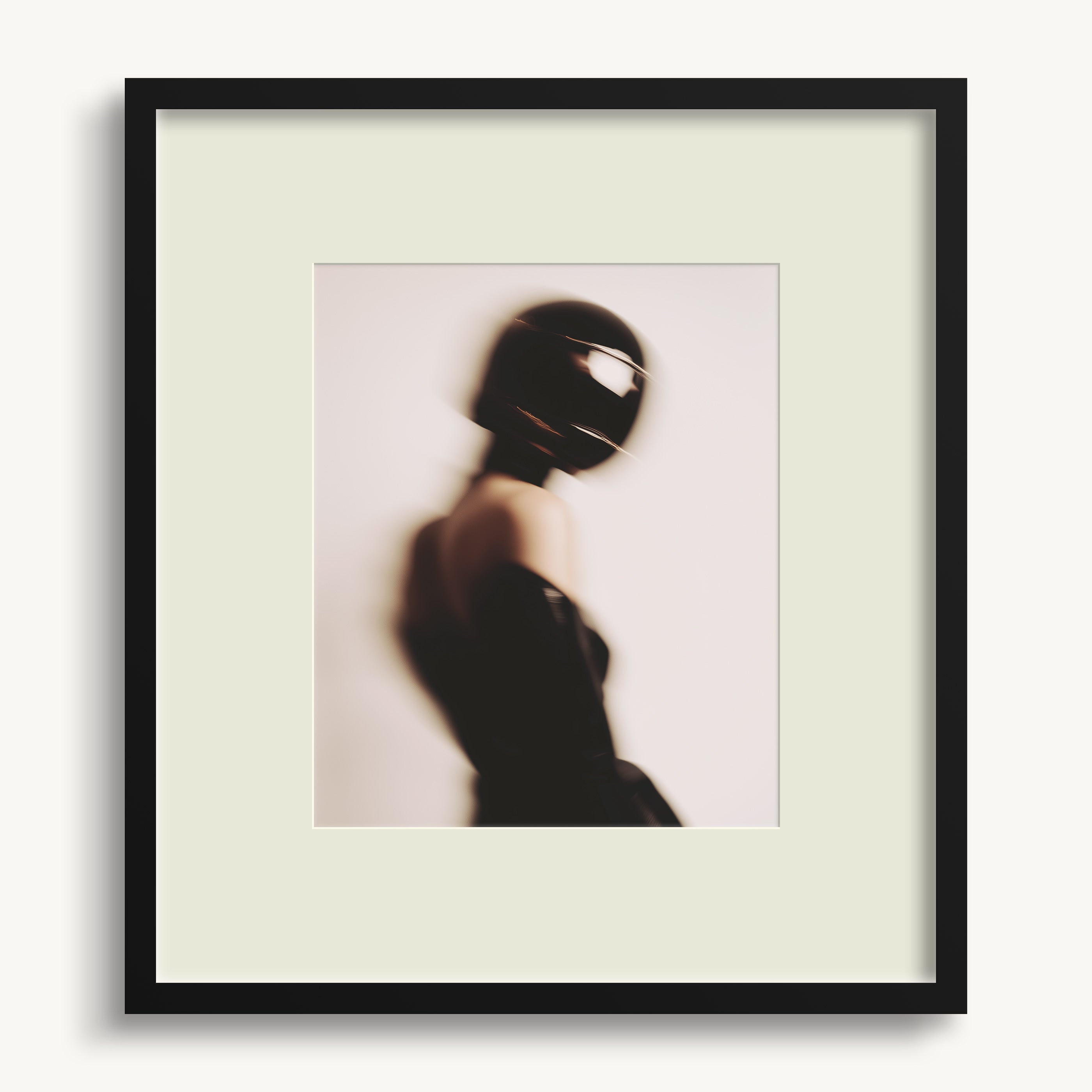 Blurred Figure in Helmet WALL ART