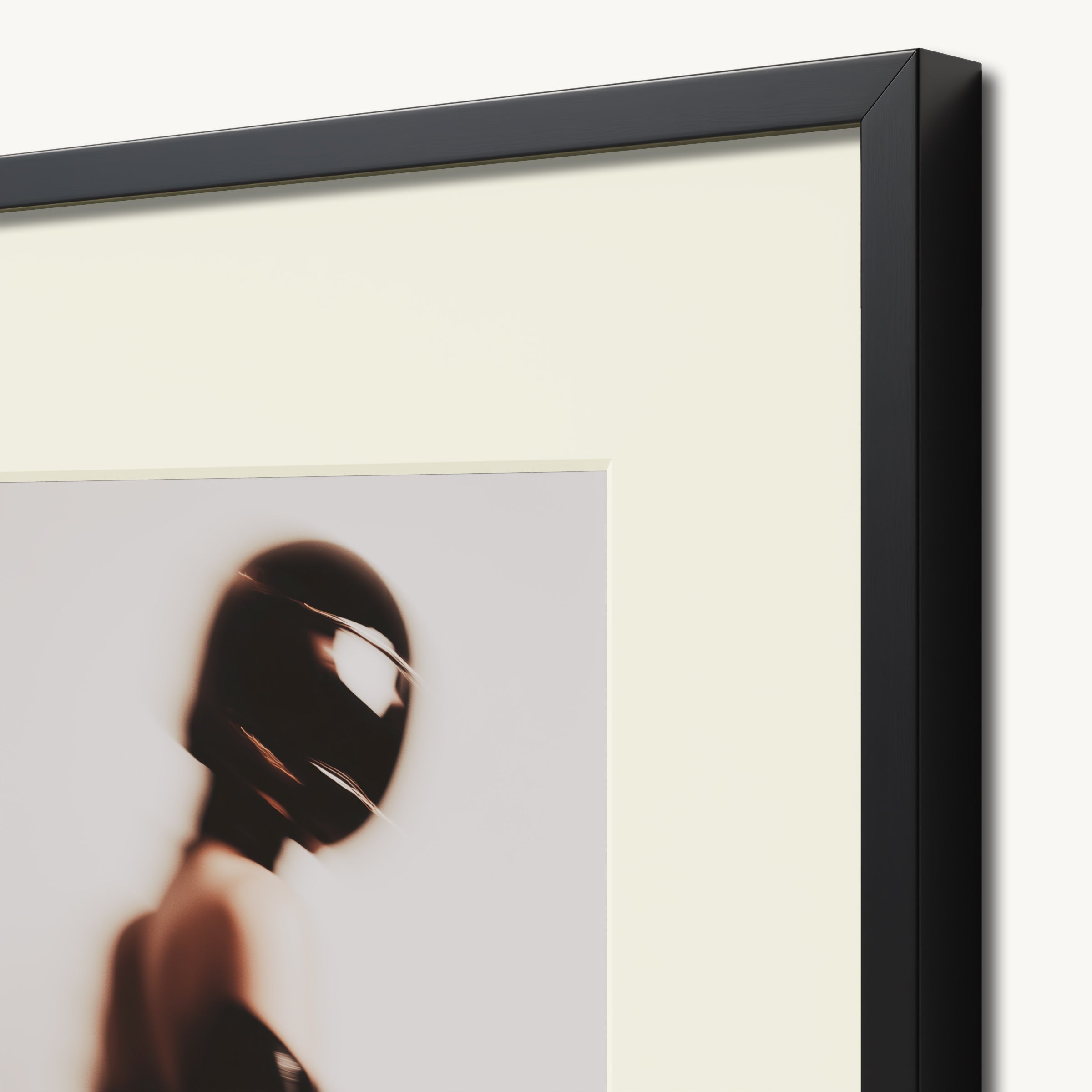 Blurred Figure in Helmet WALL ART