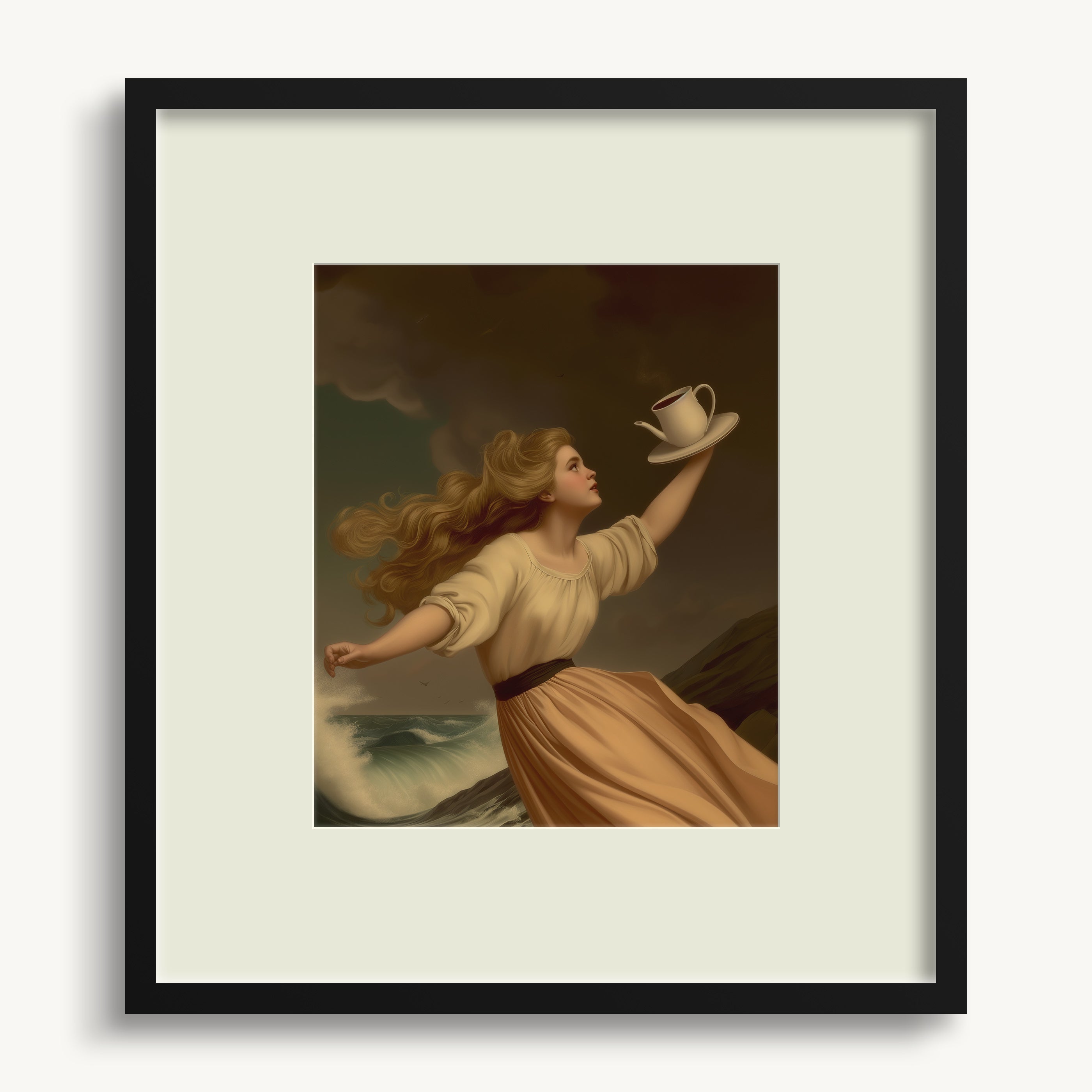 Lady in a Flowing Dress WALL ART