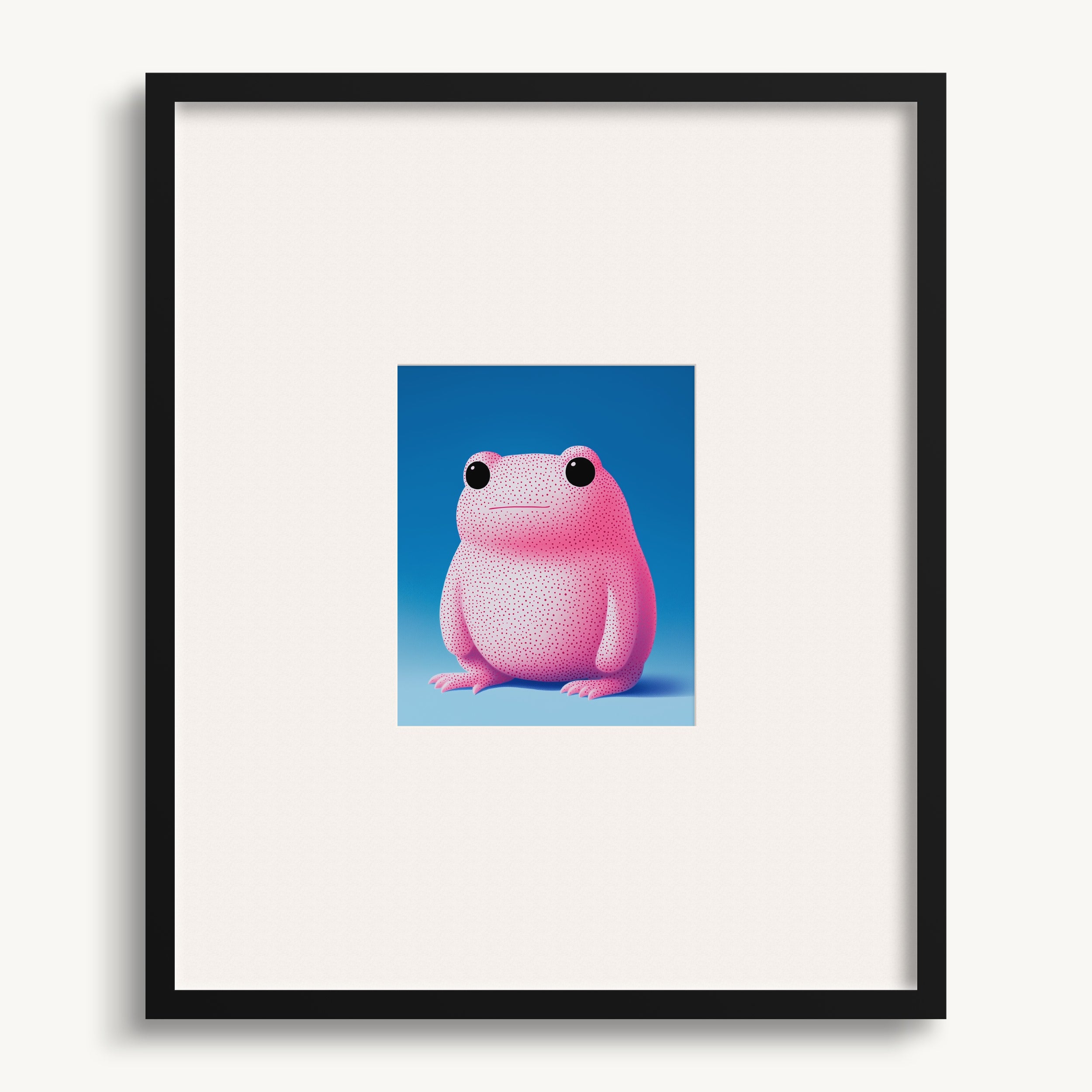 Pink Frog Wall Art