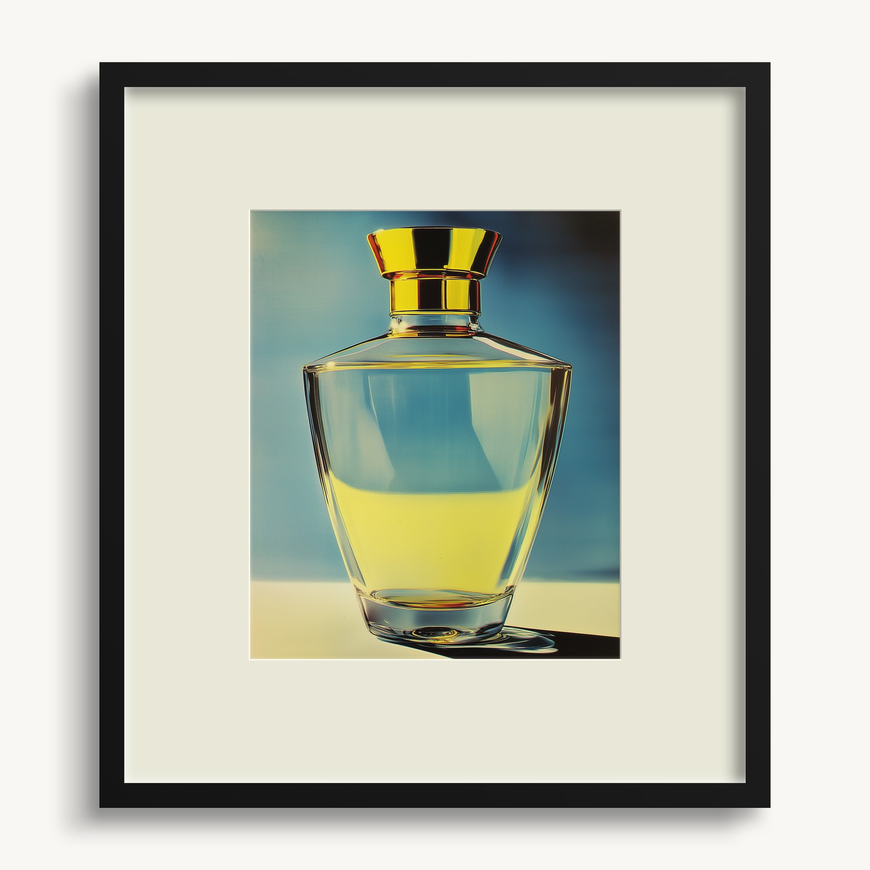 Golden Perfume Elegance WALL ART