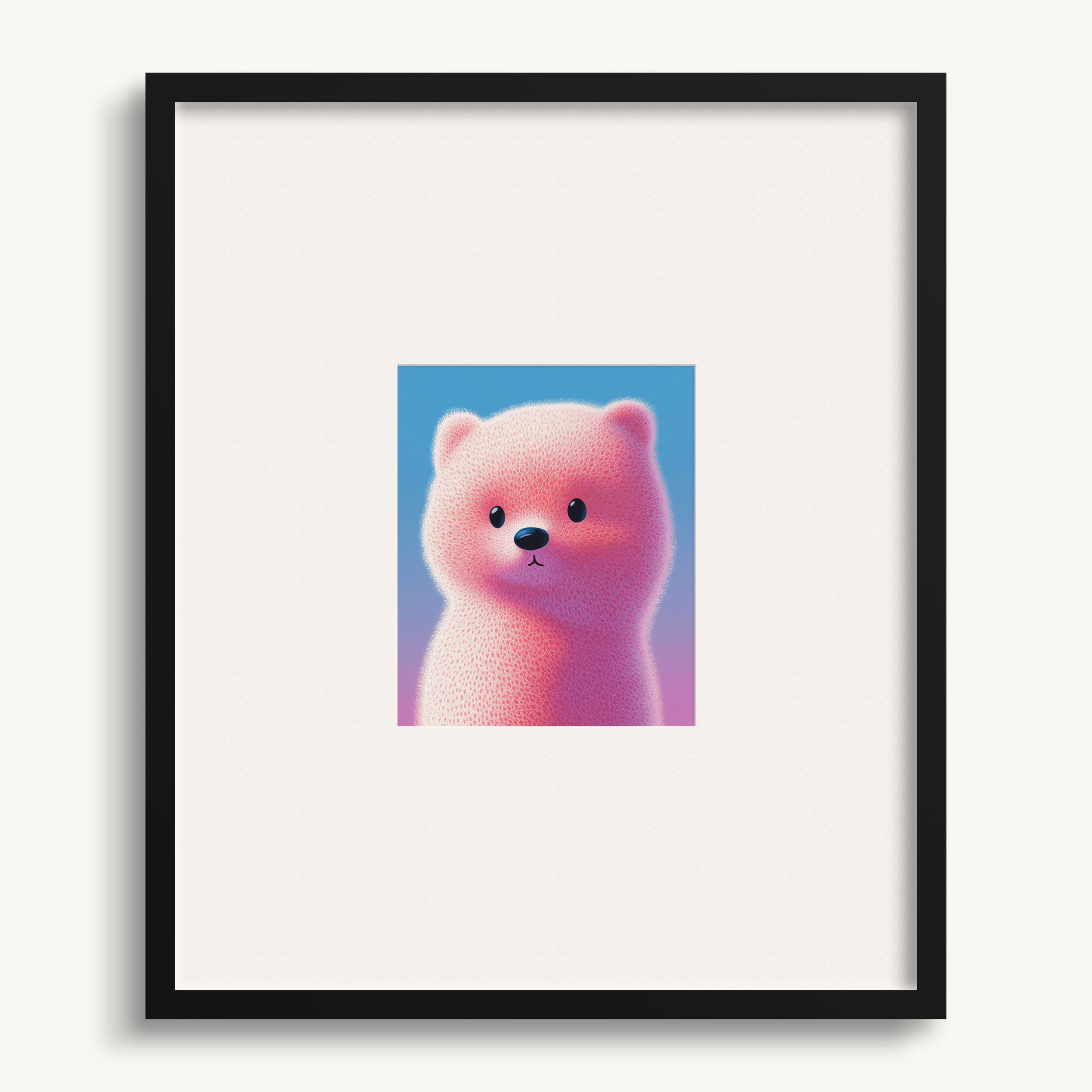 Pink Bear Wall Art