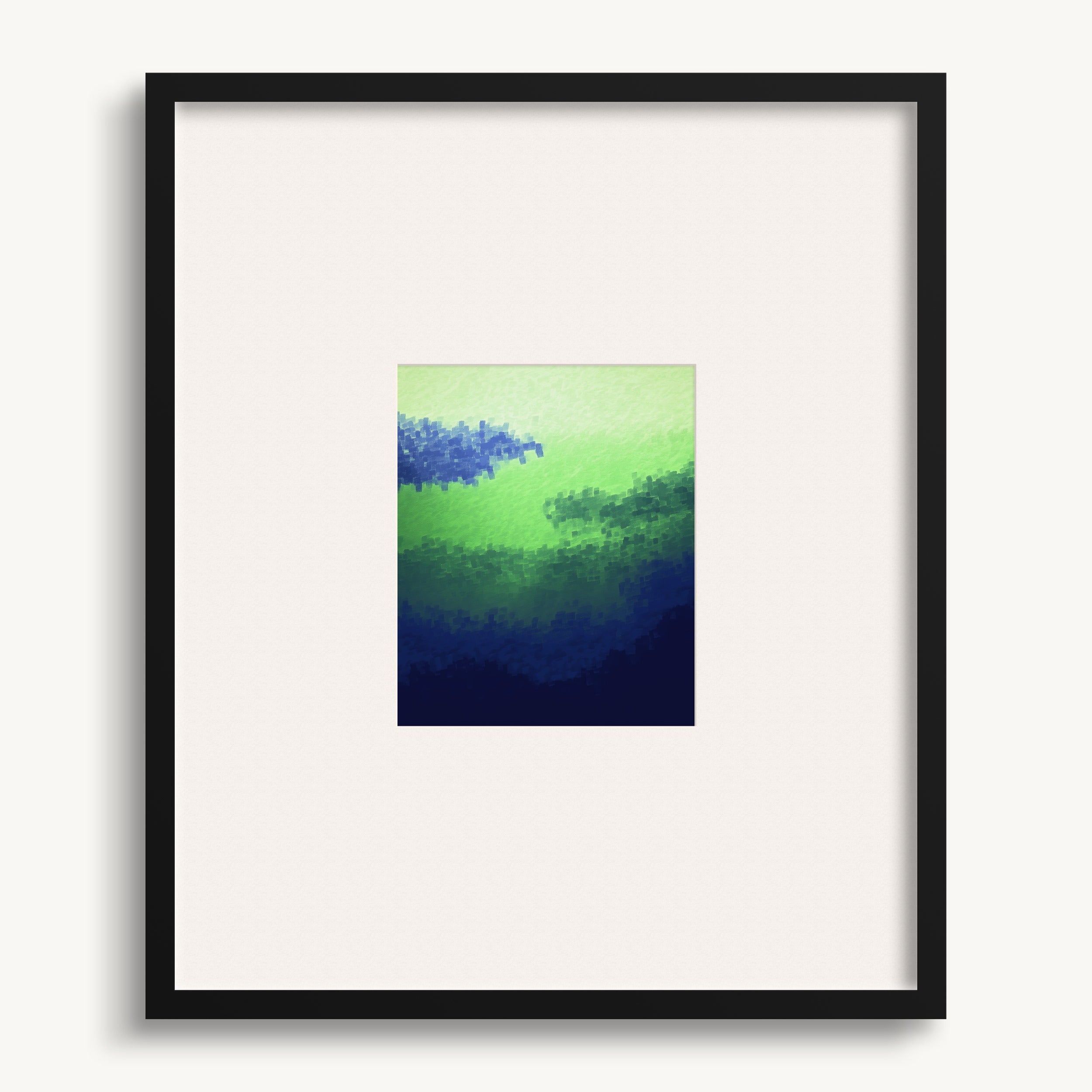 Abstract Green Blur WALL ART