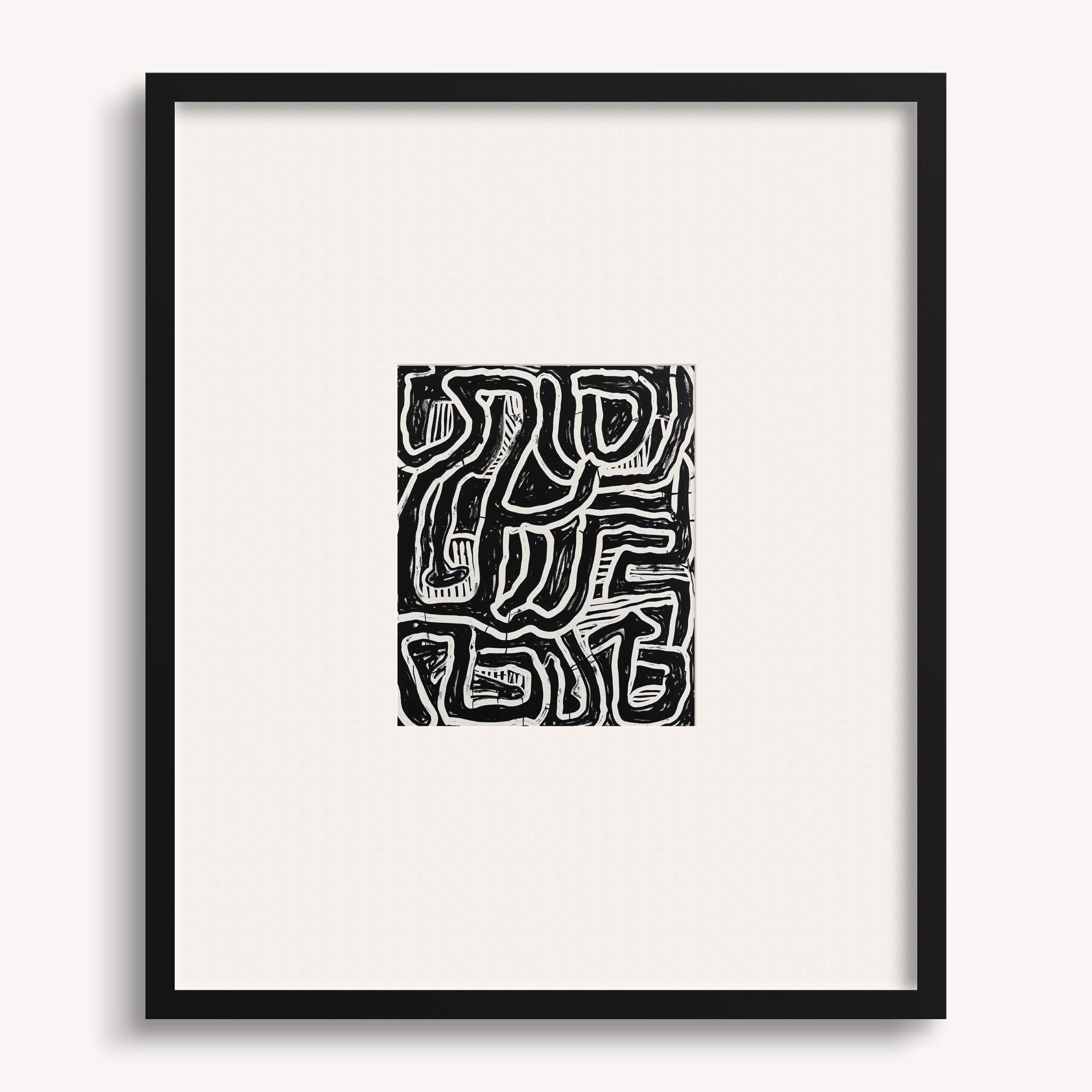 Intricate Maze Pattern WALL ART