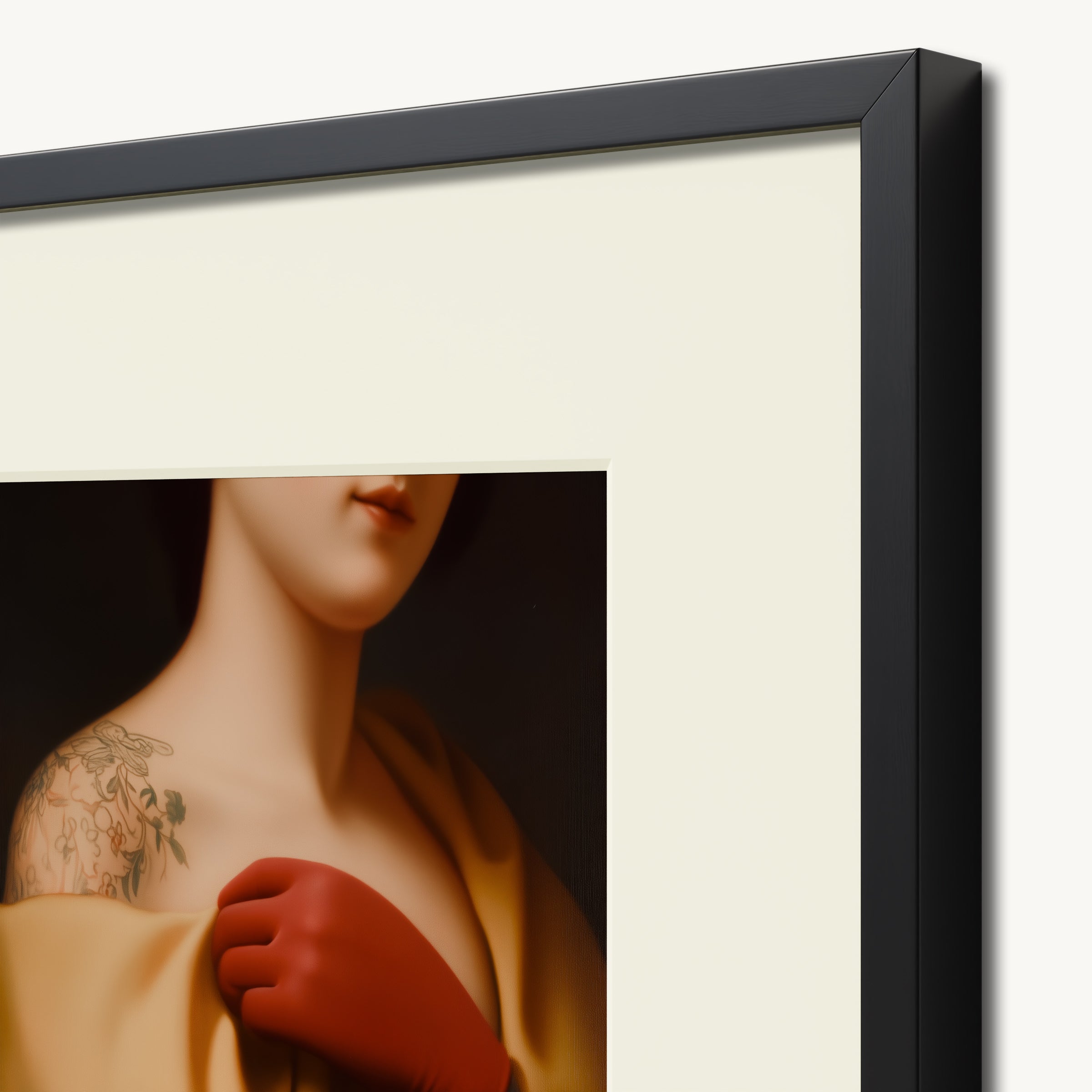 Tattooed Arm with Draped Fabric WALL ART