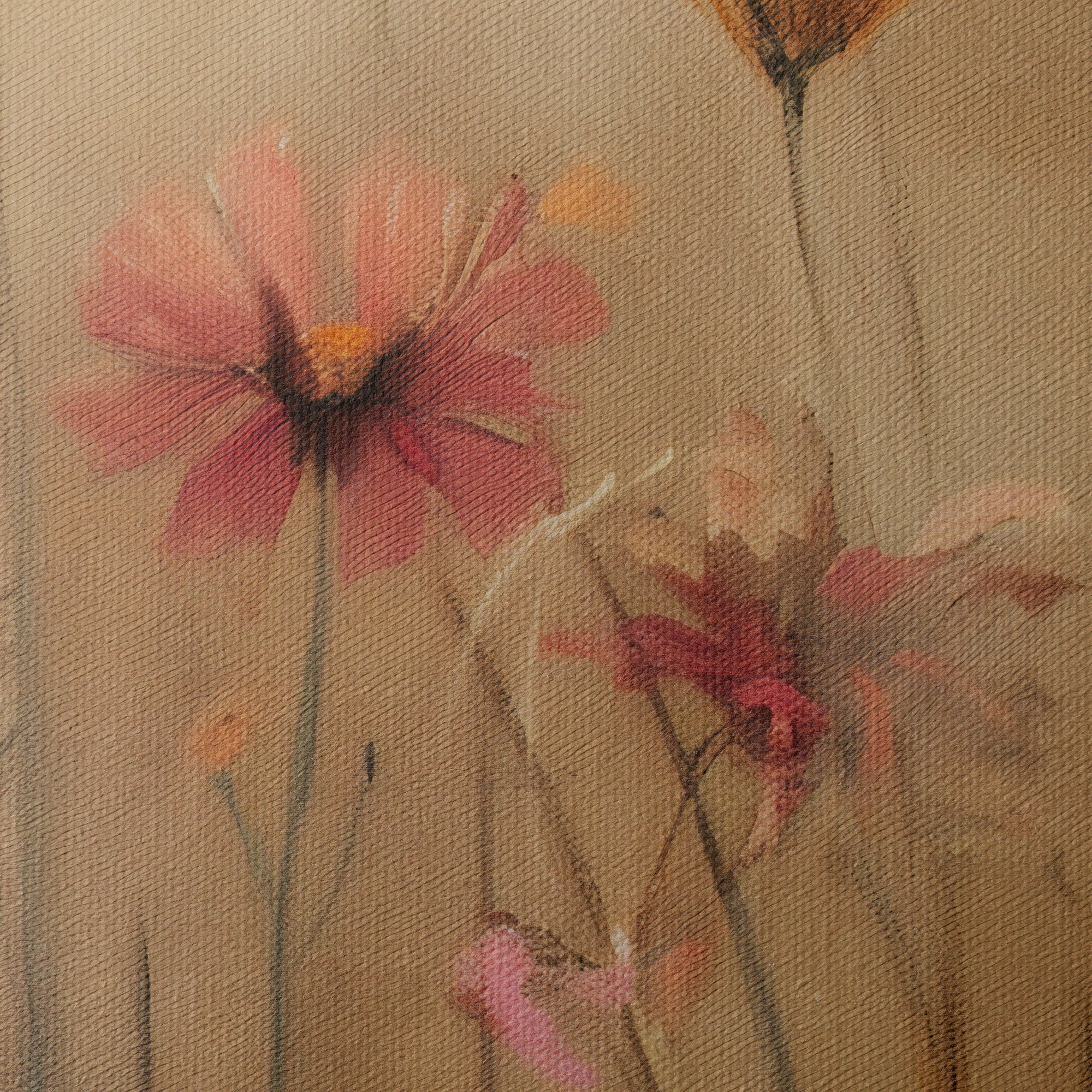 "FLOWERS IN THE OPEN" WALL ART 3x4