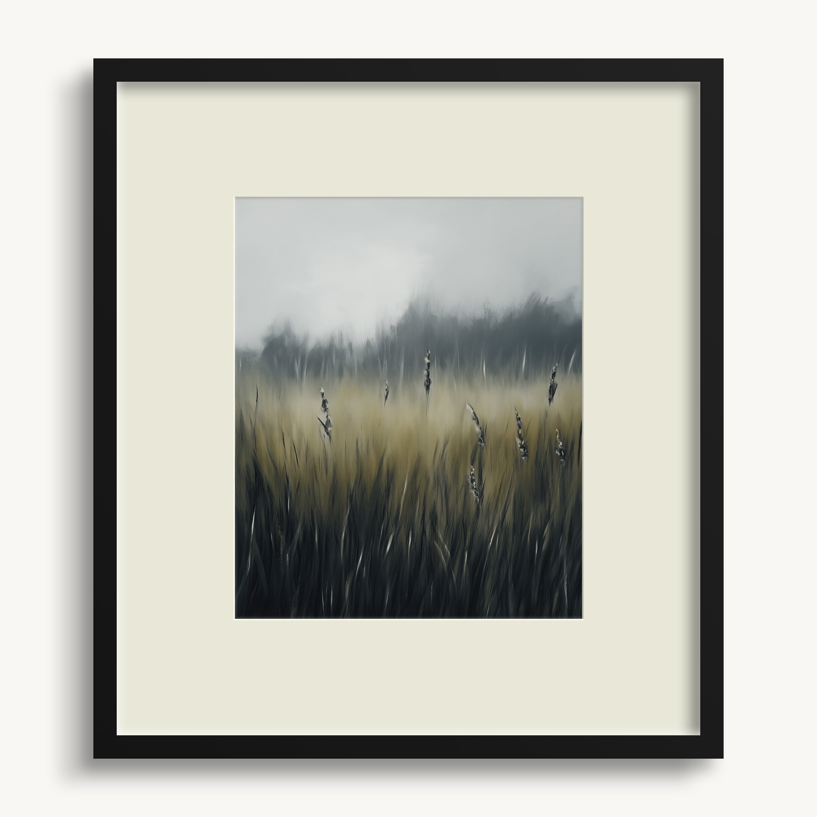 Misty Grass Field WALL ART