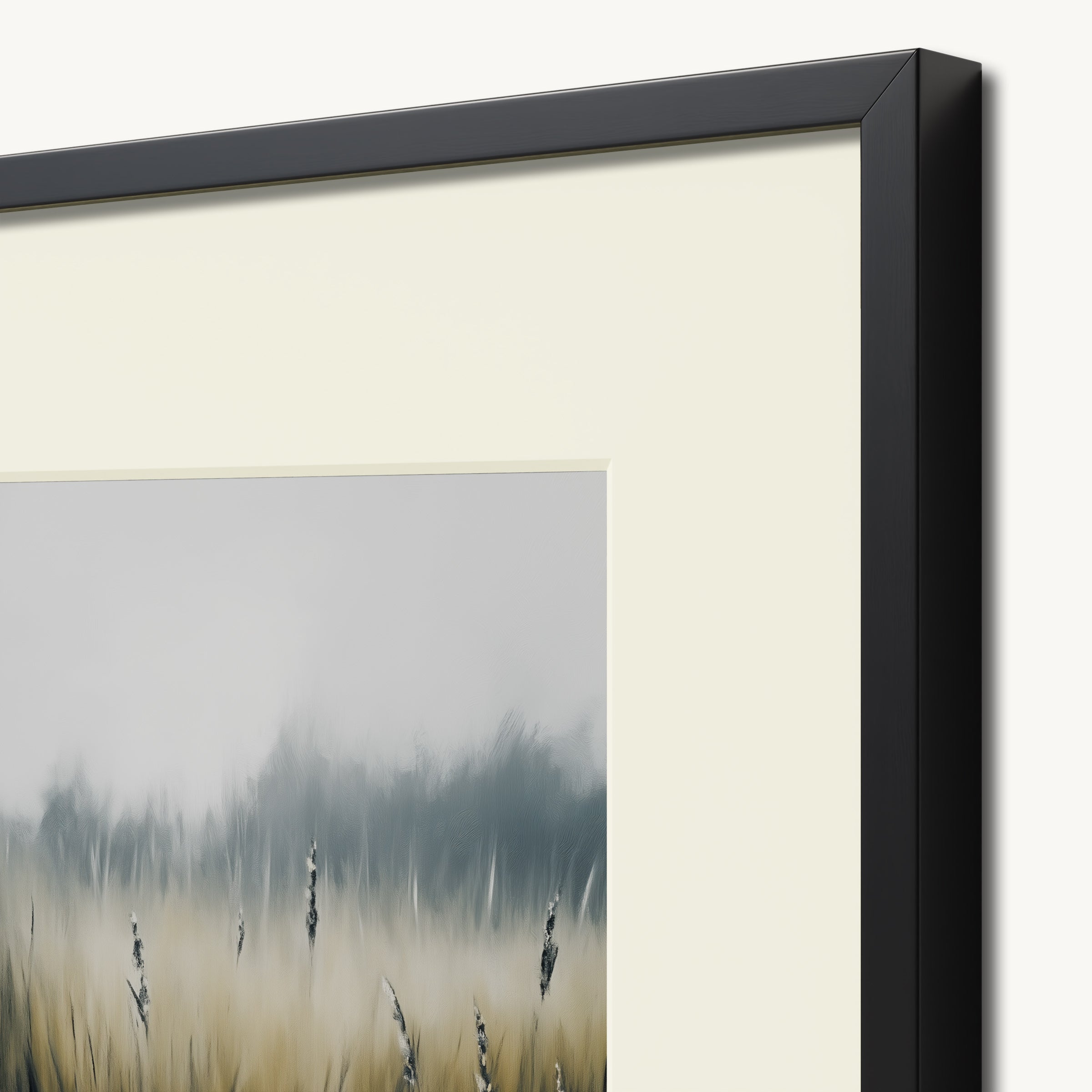 Misty Grass Field WALL ART