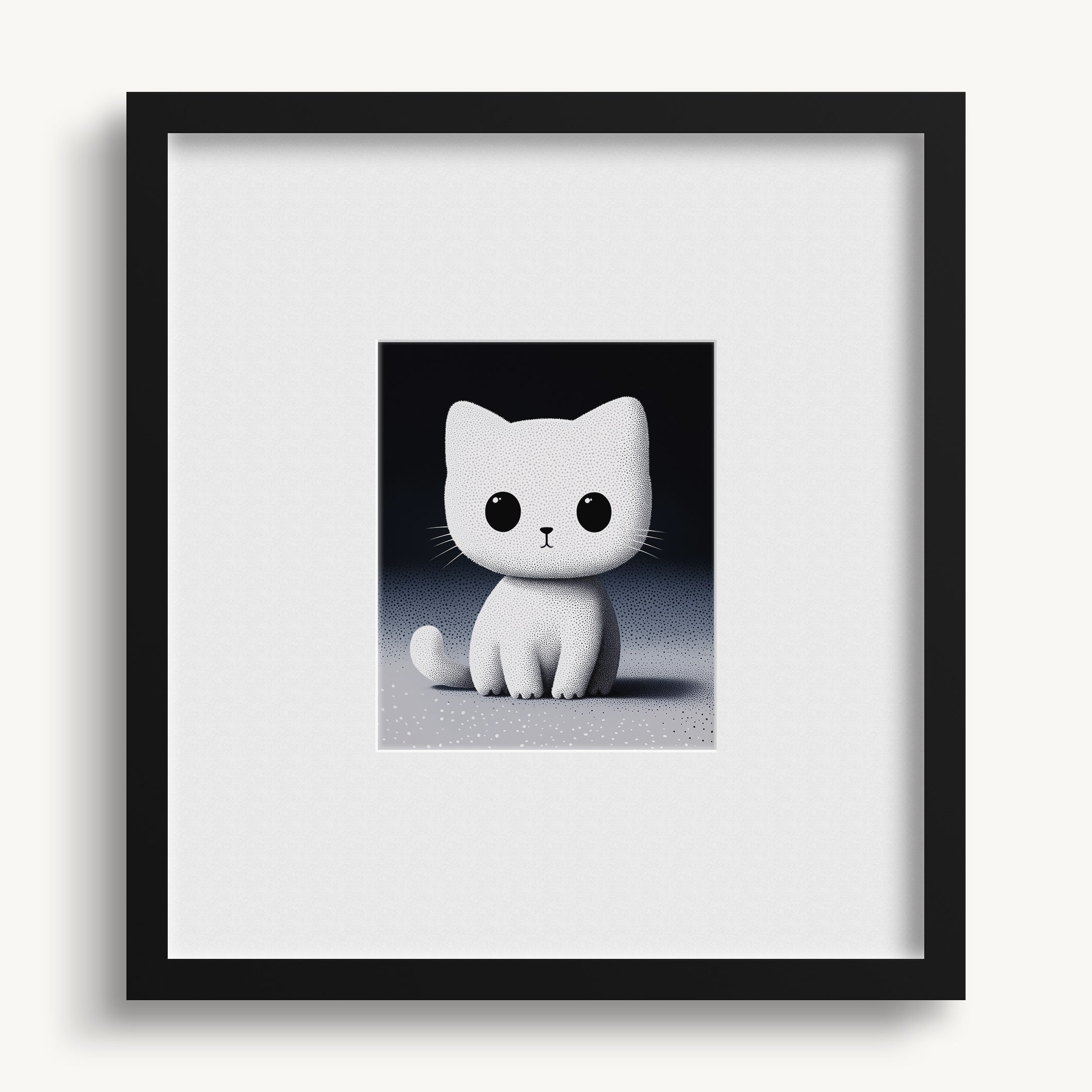 "LE CHAT BLANC" WALL ART