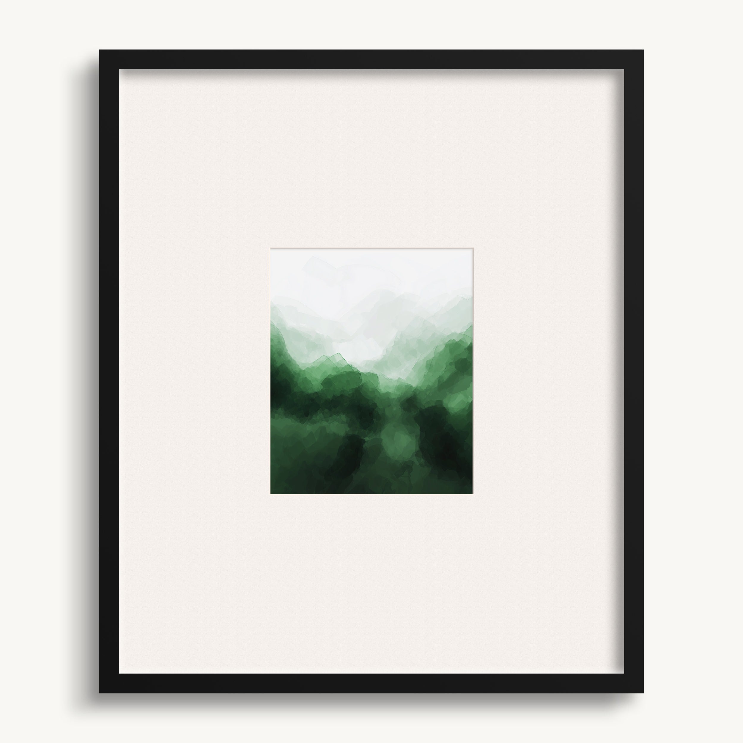 Misty Forest in Green WALL ART