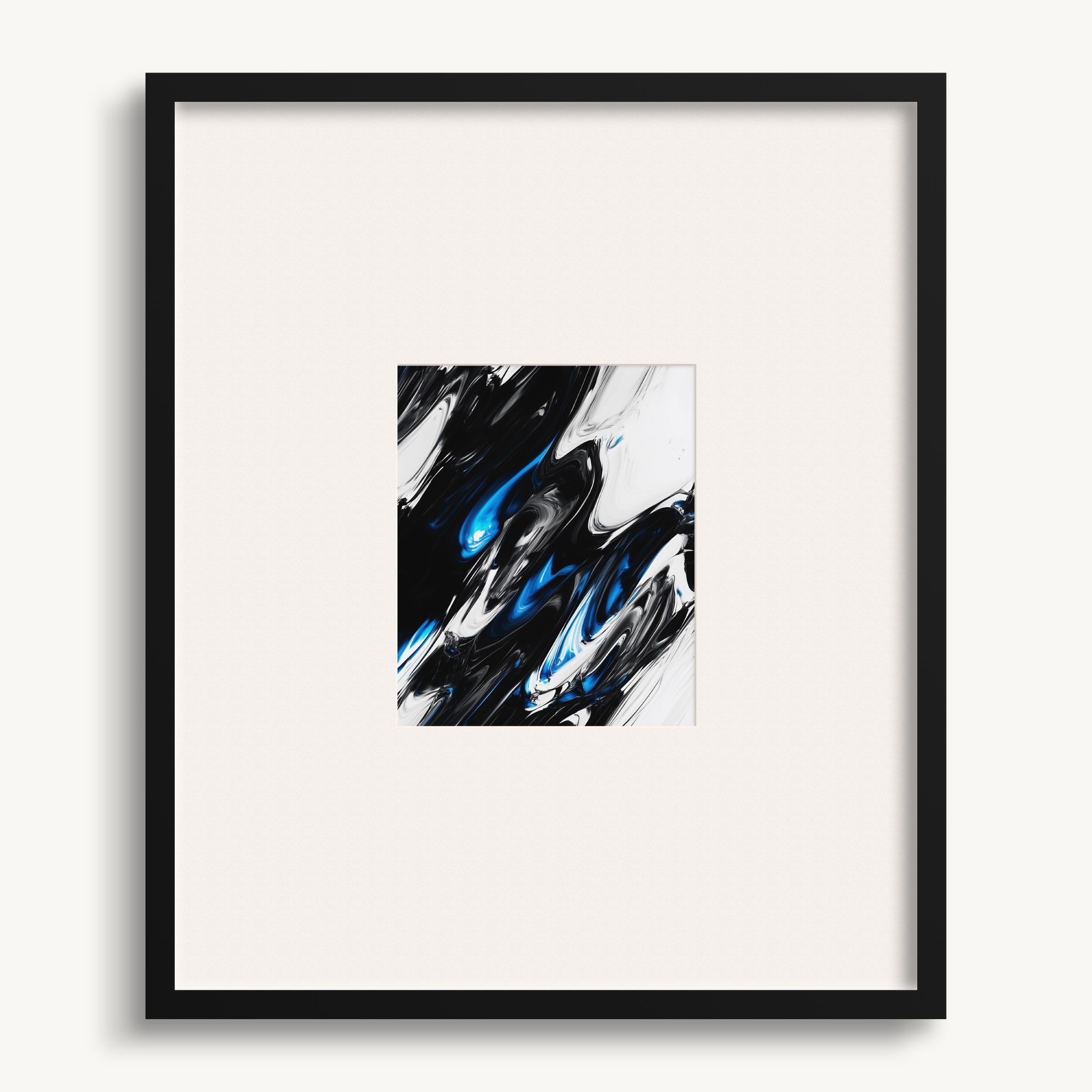 Blue Accented Marble Art WALL ART