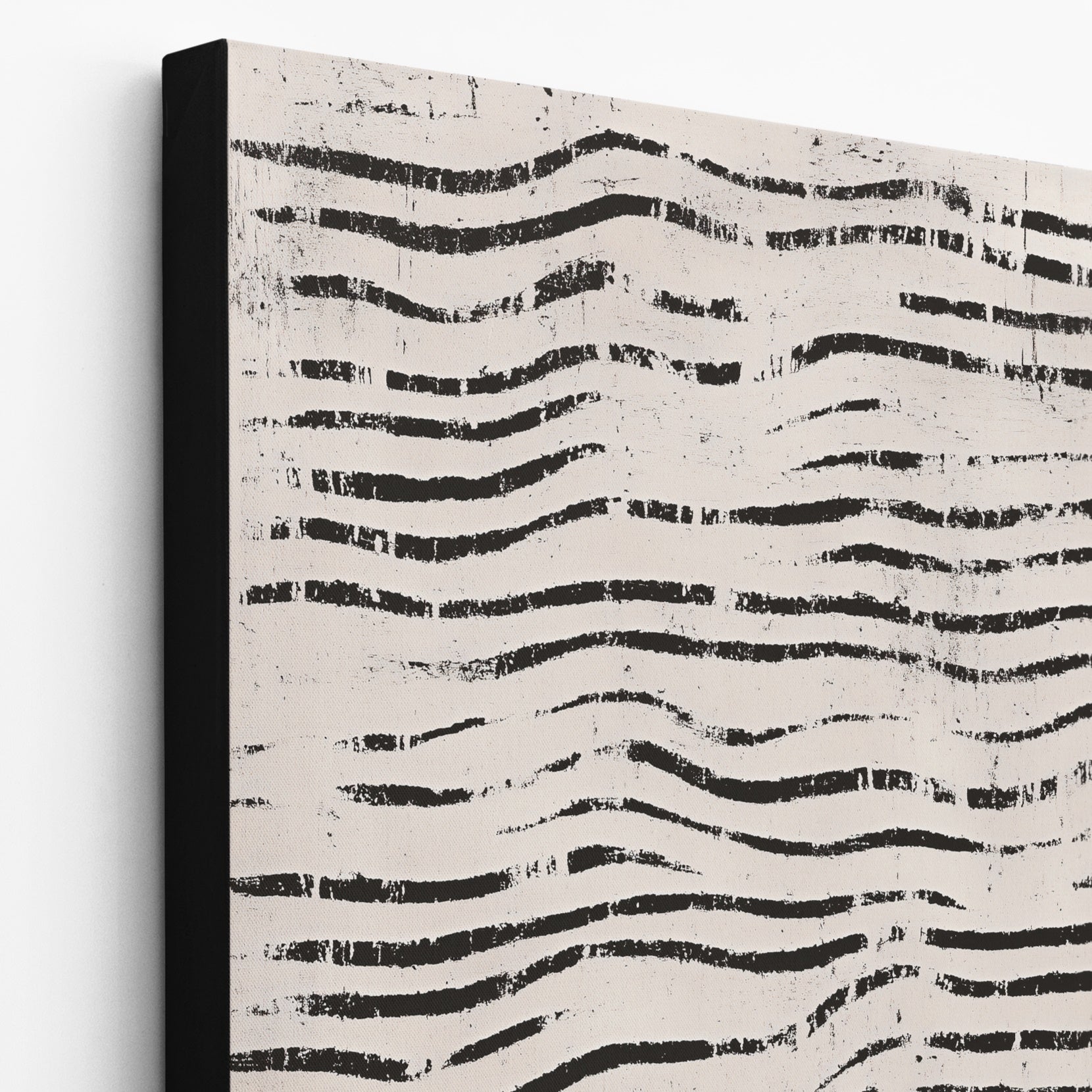 Wavy Lines Pattern WALL ART 3x4