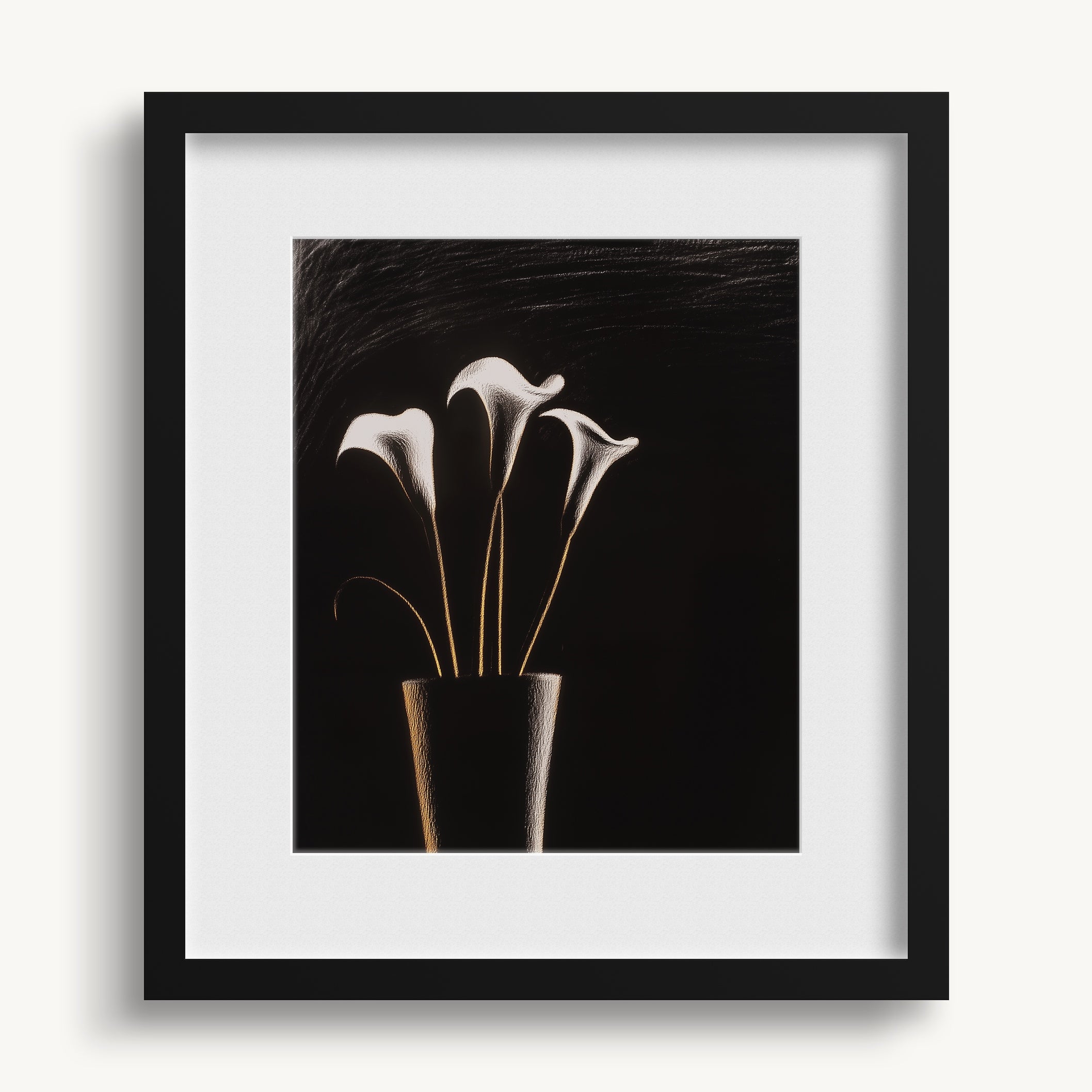 White Calla Lilies WALL ART