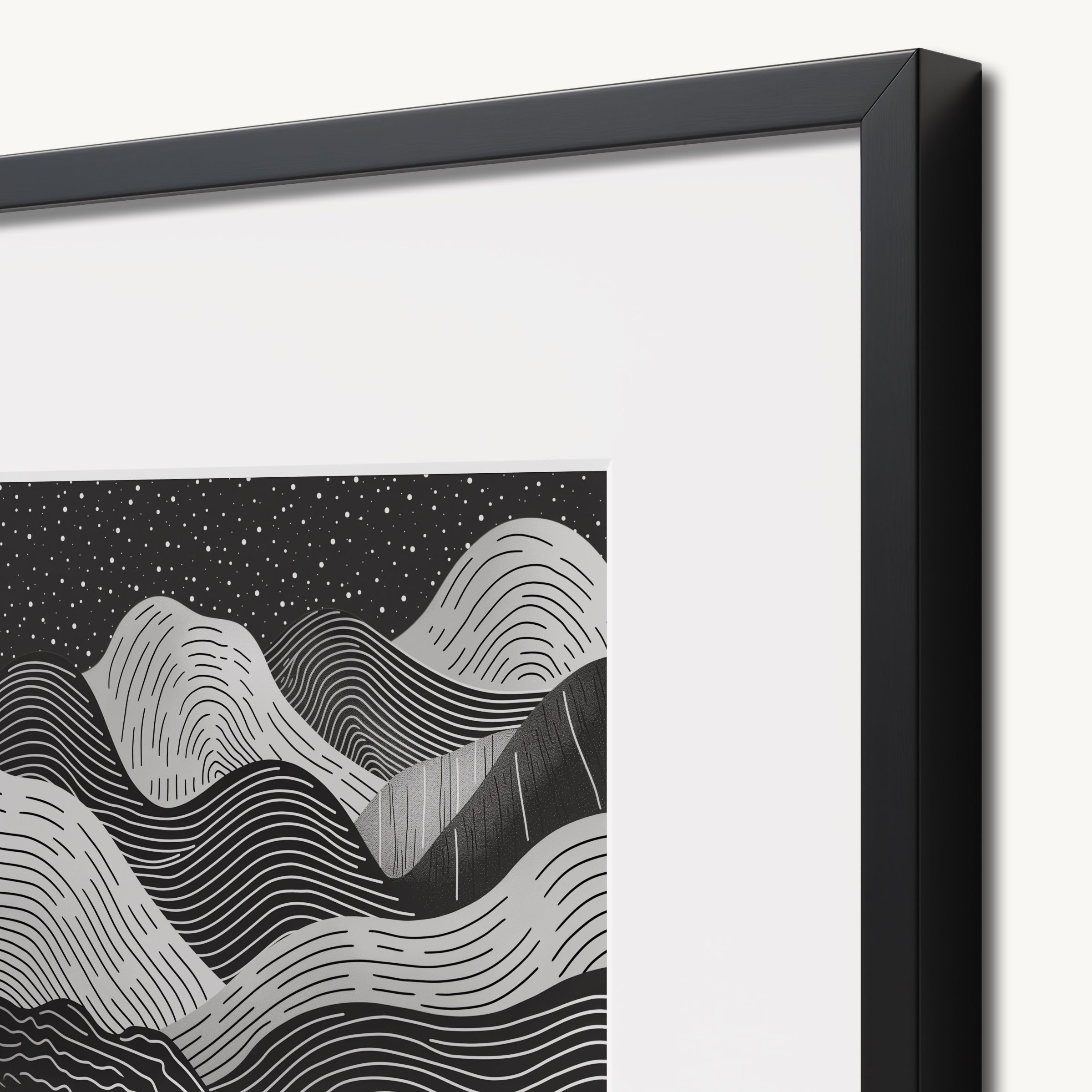 Waves of Monochrome WALL ART