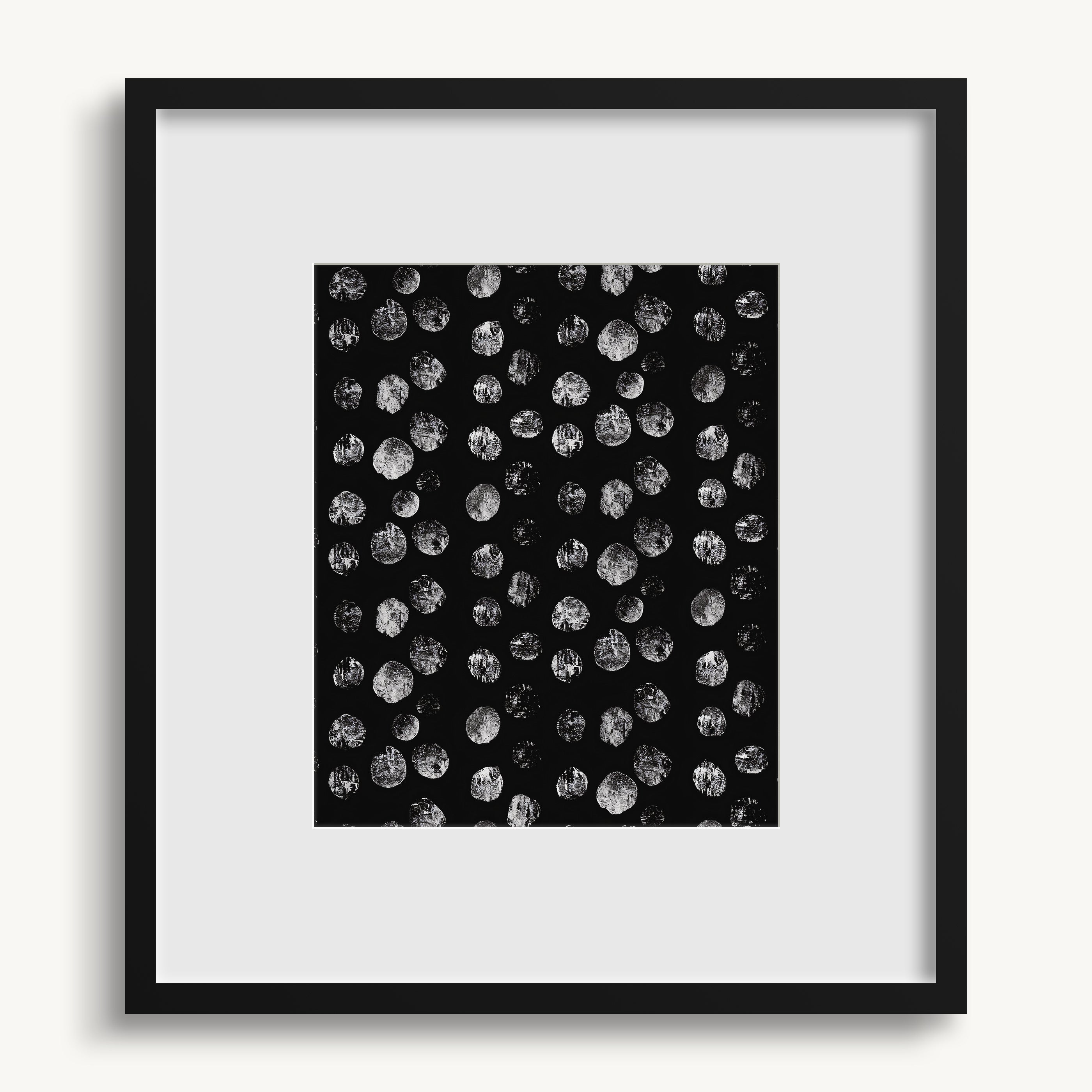 White Dots WALL ART