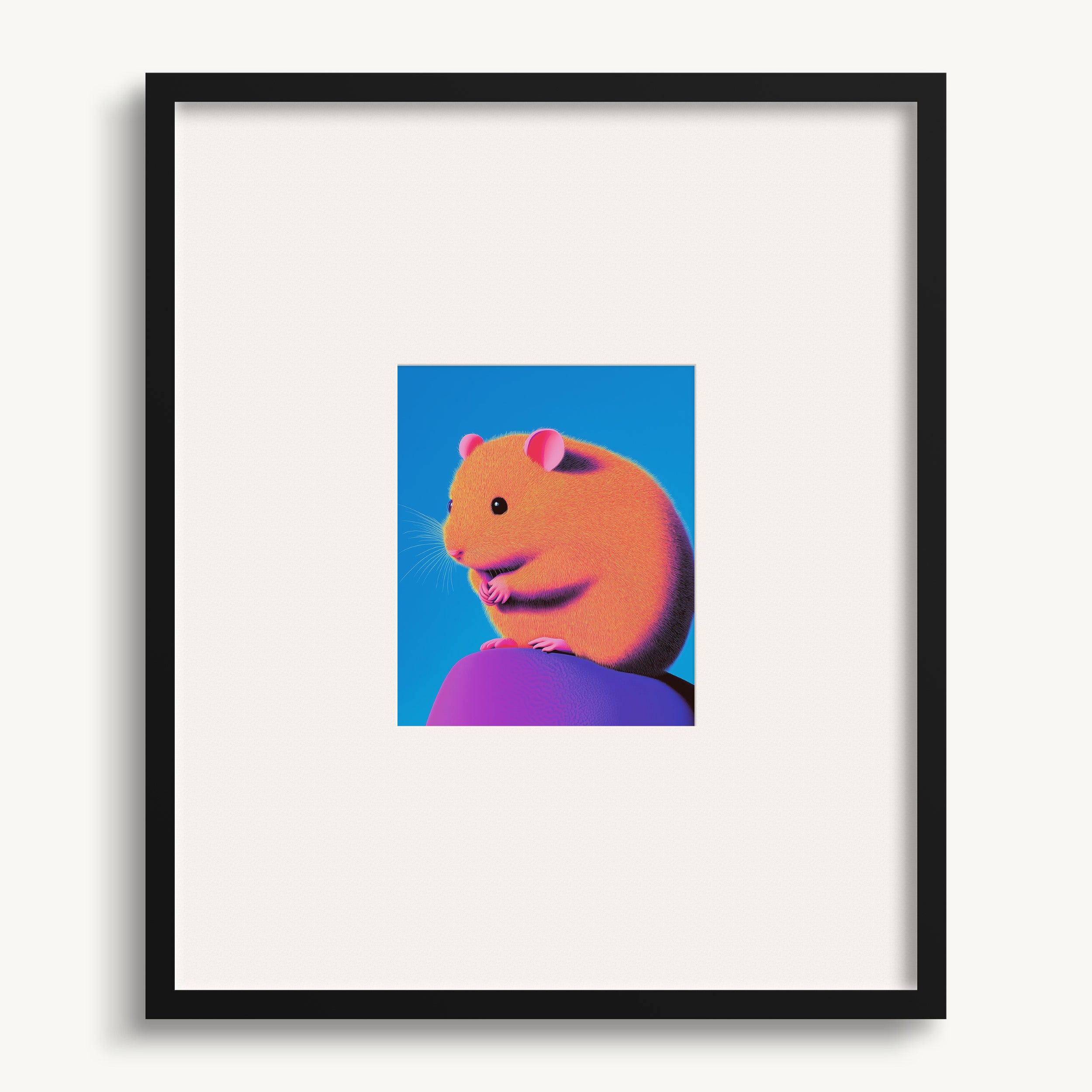 Colorful Hamster WALL ART