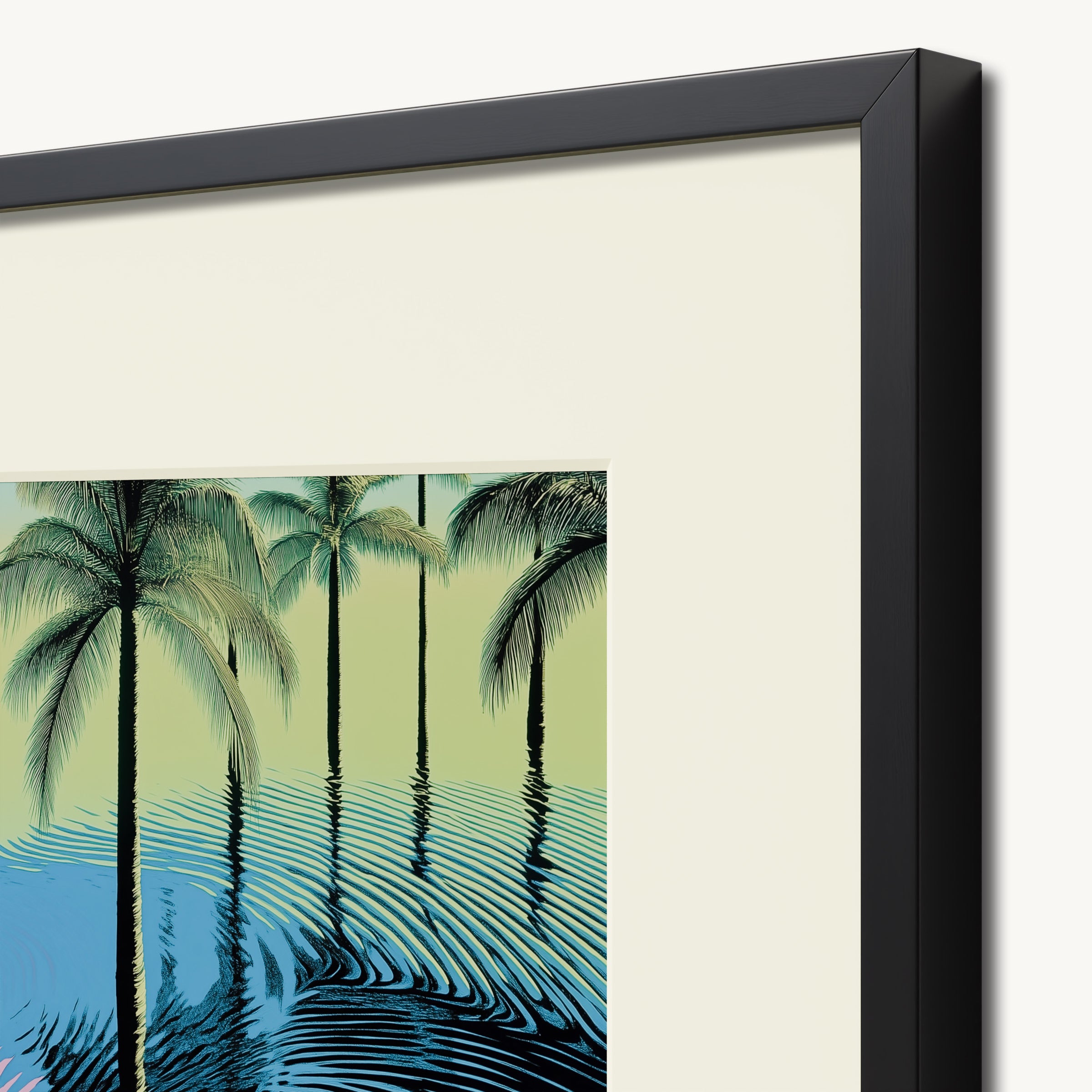 Tropical Palm Scene WALL ART