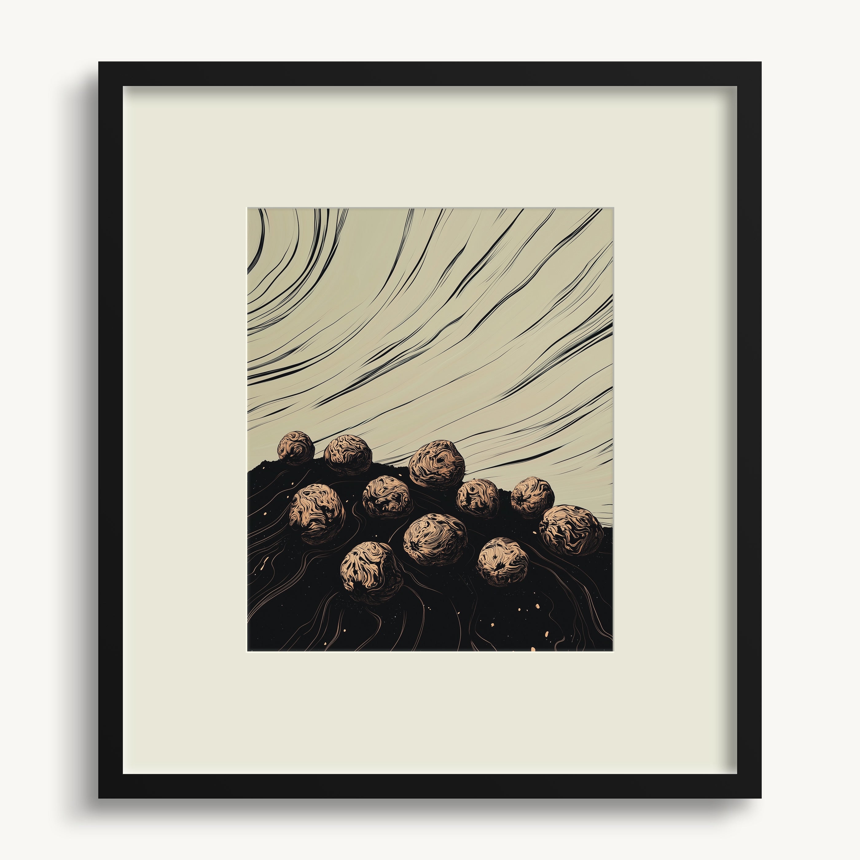 Swirling Spheres WALL ART