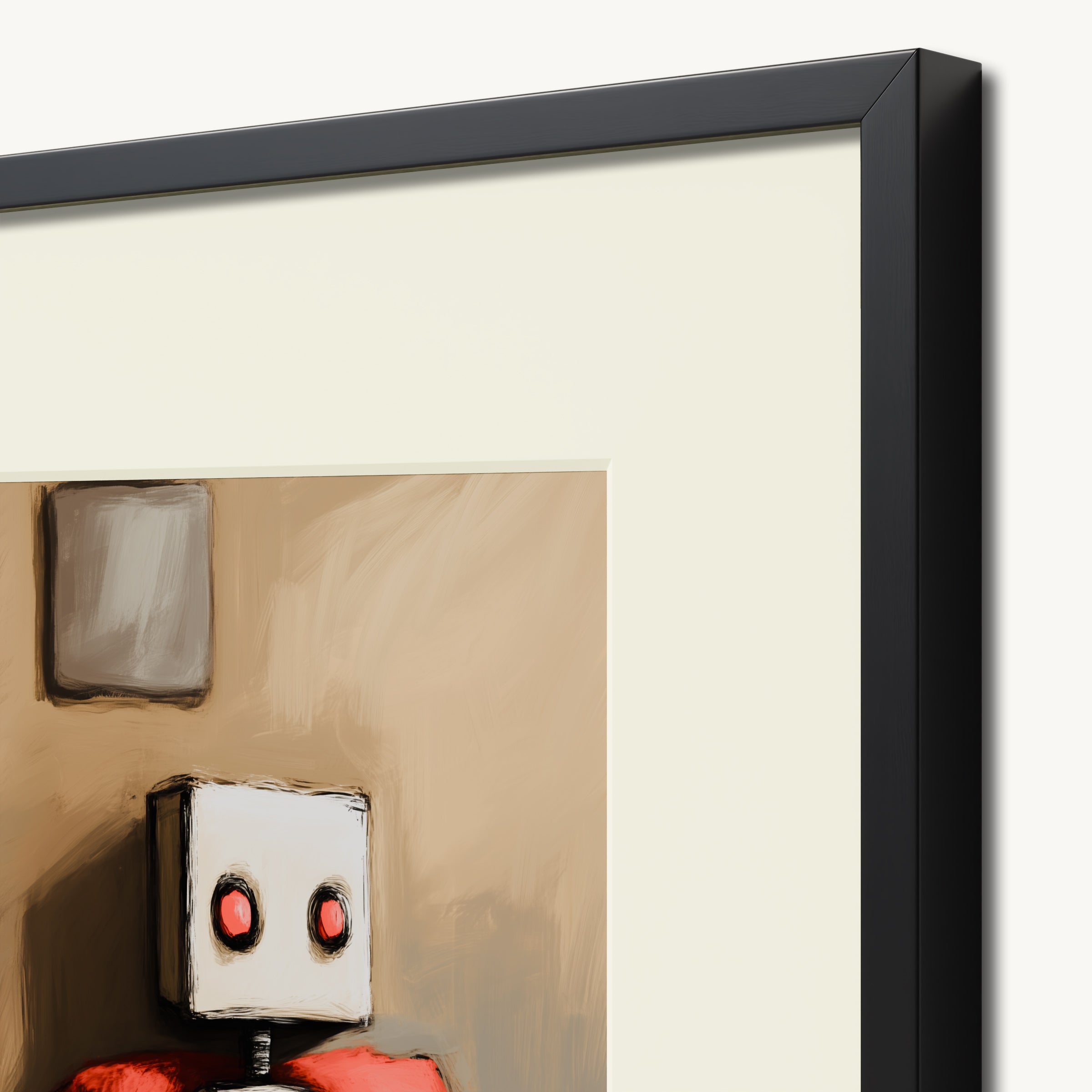 Robot with Red Eyes WALL ART