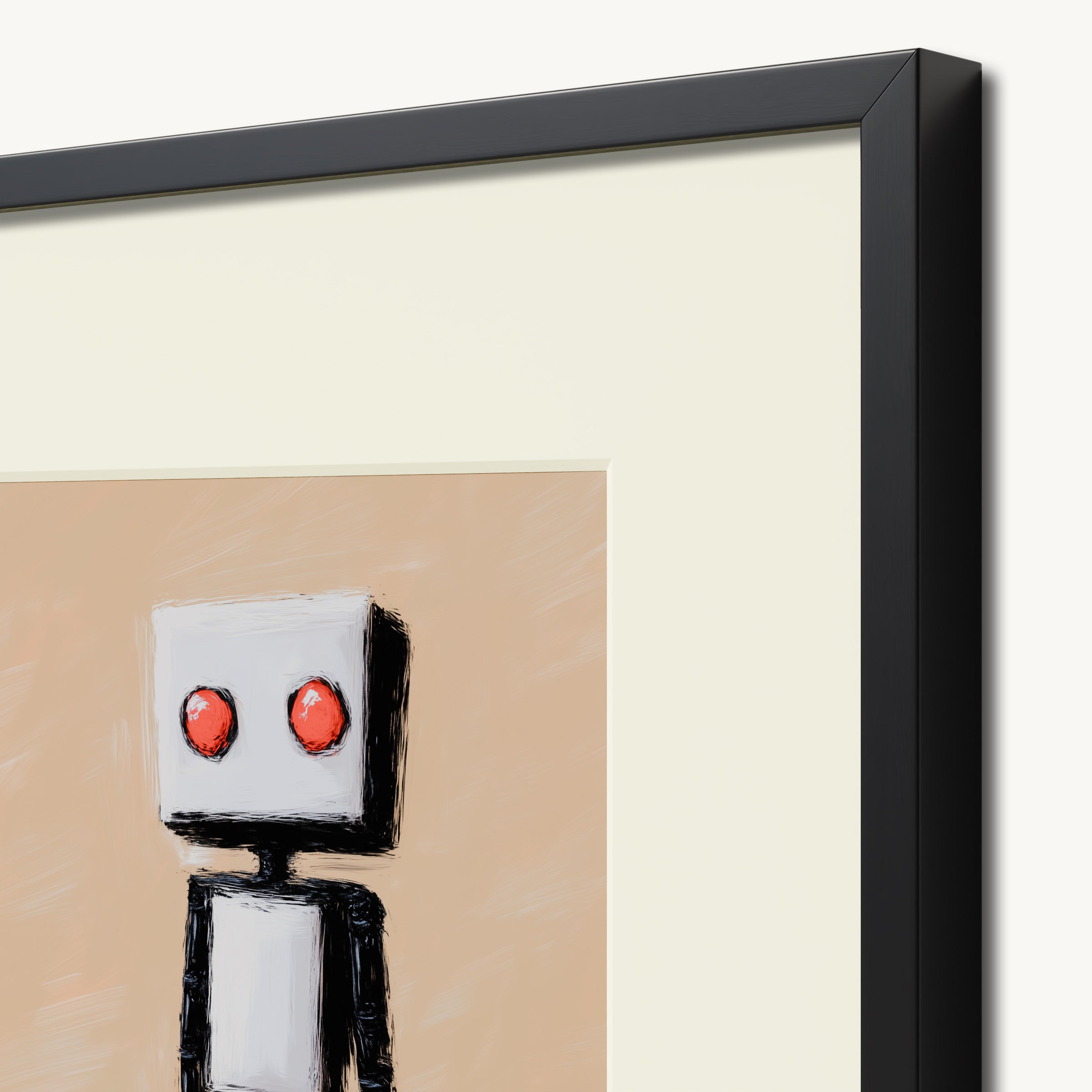 Robot with Red Eyes WALL ART