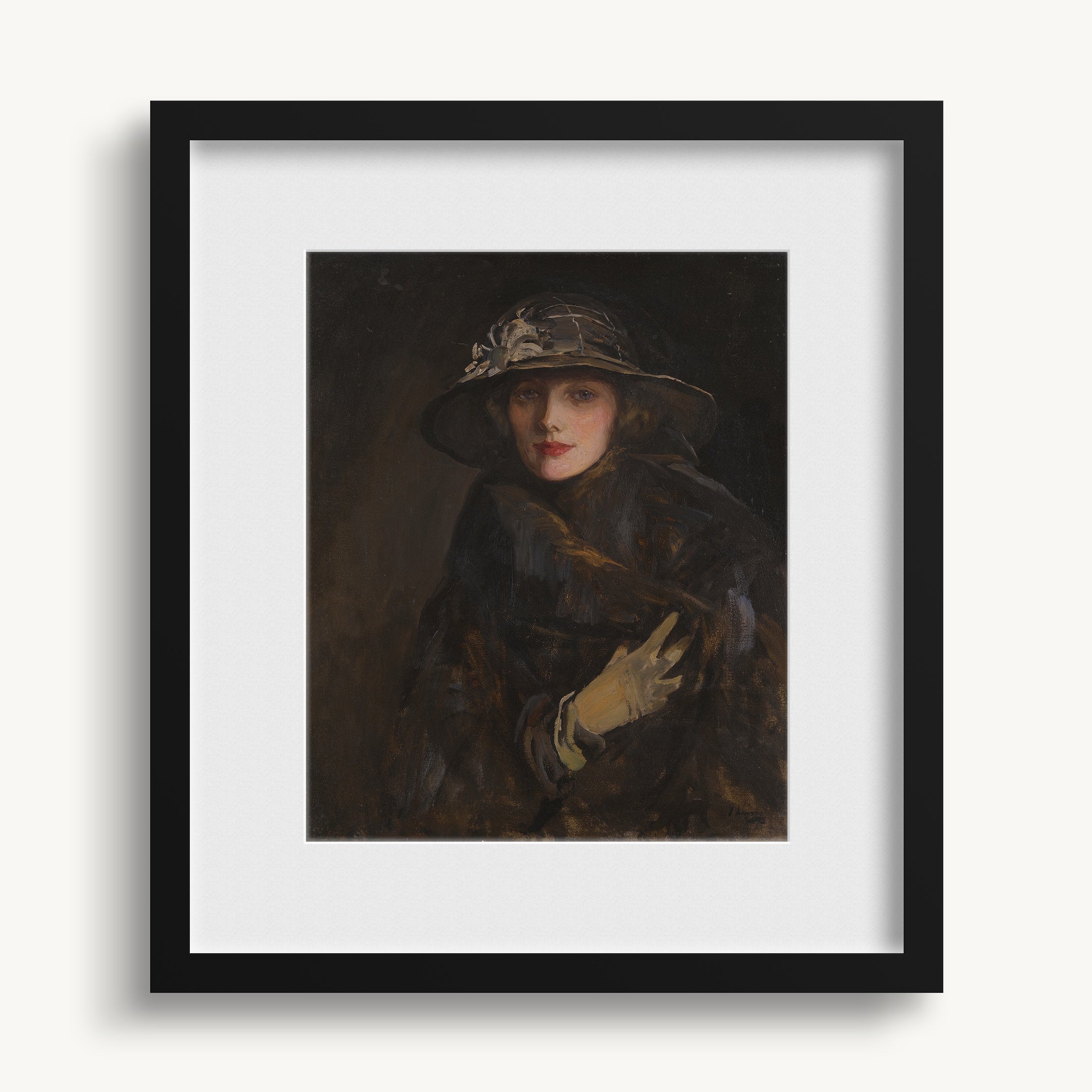 "A Lady in Brown" WALL ART