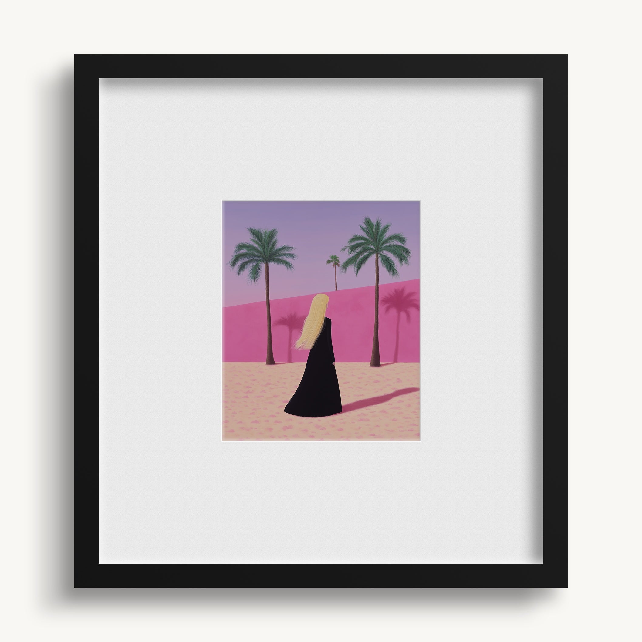 "PINK GIRL 2" WALL ART