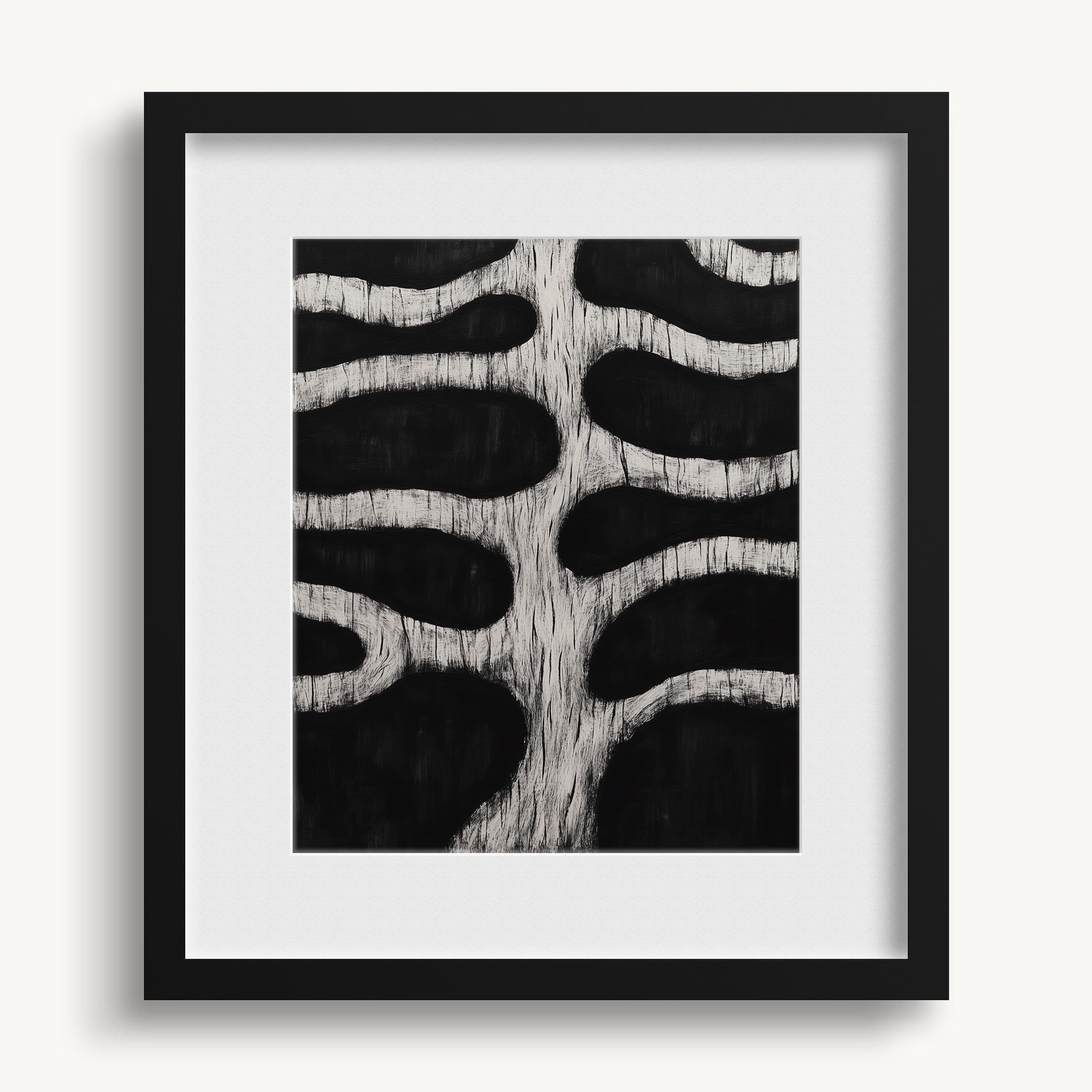 Wavy Organic Pattern WALL ART