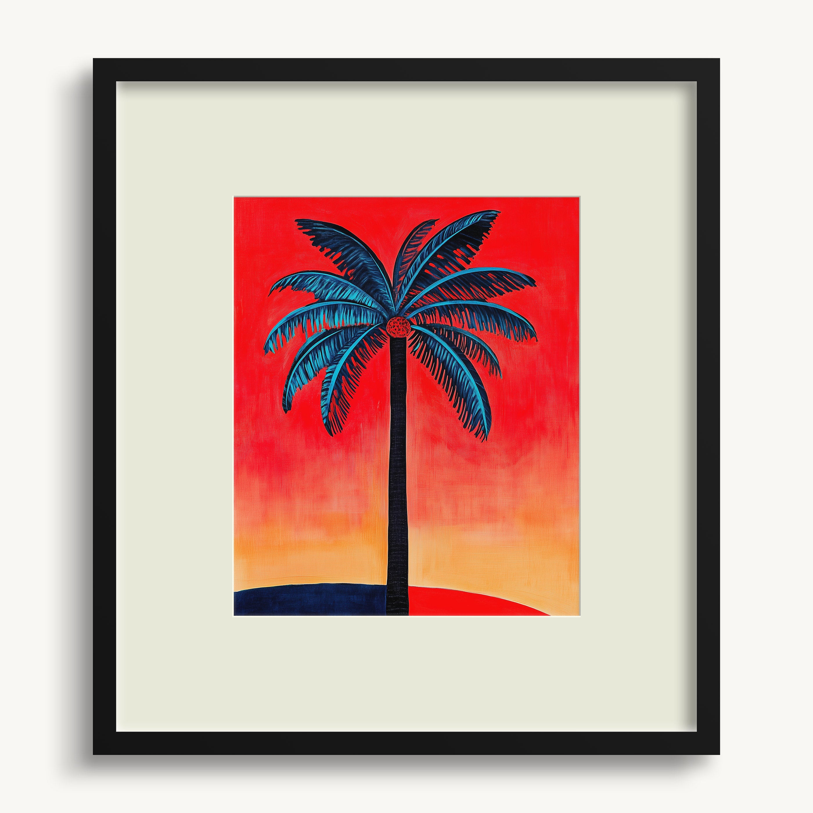 Stylized Palm Tree WALL ART