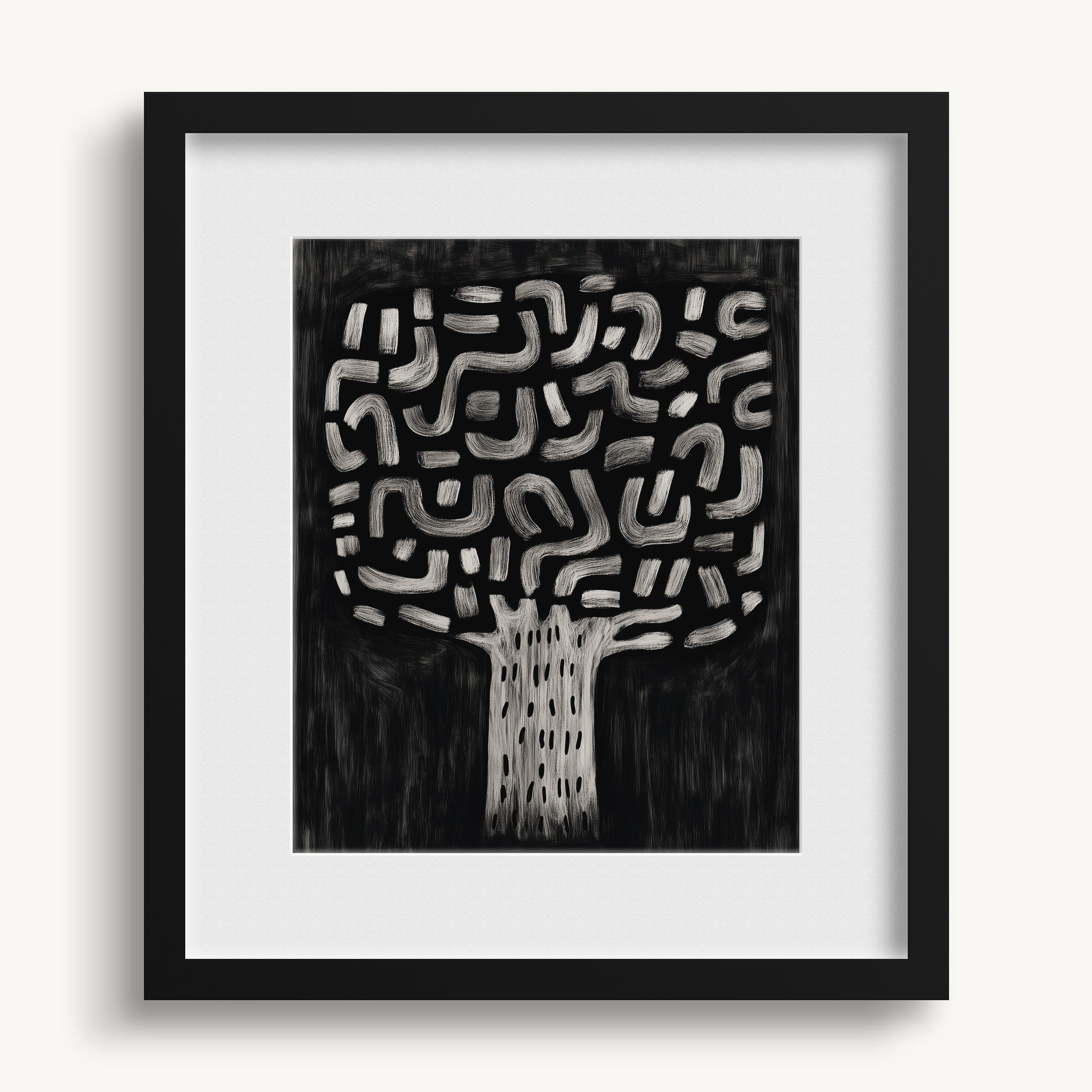 Maze-Like Tree Foliage WALL ART