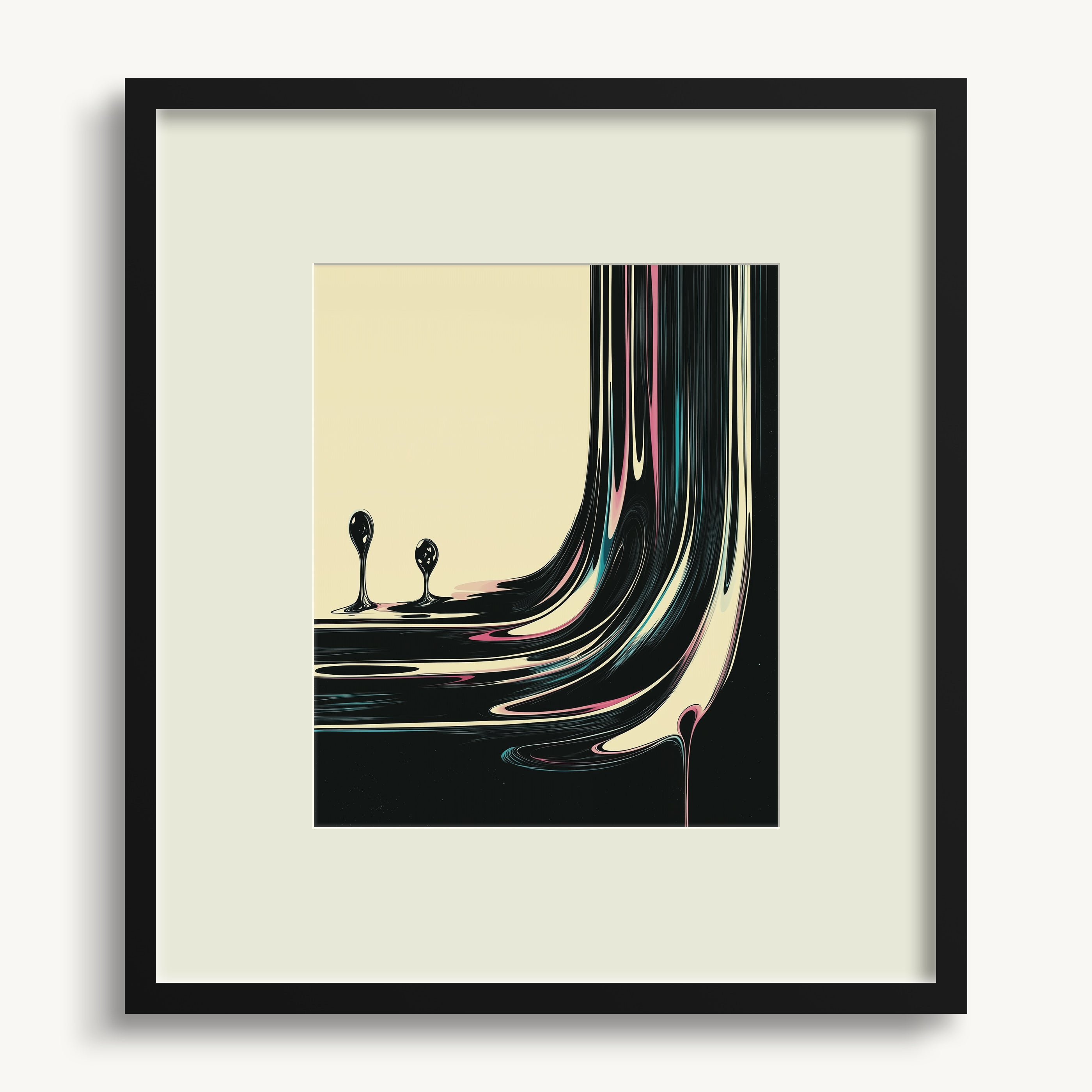 Flowing Droplet Design WALL ART