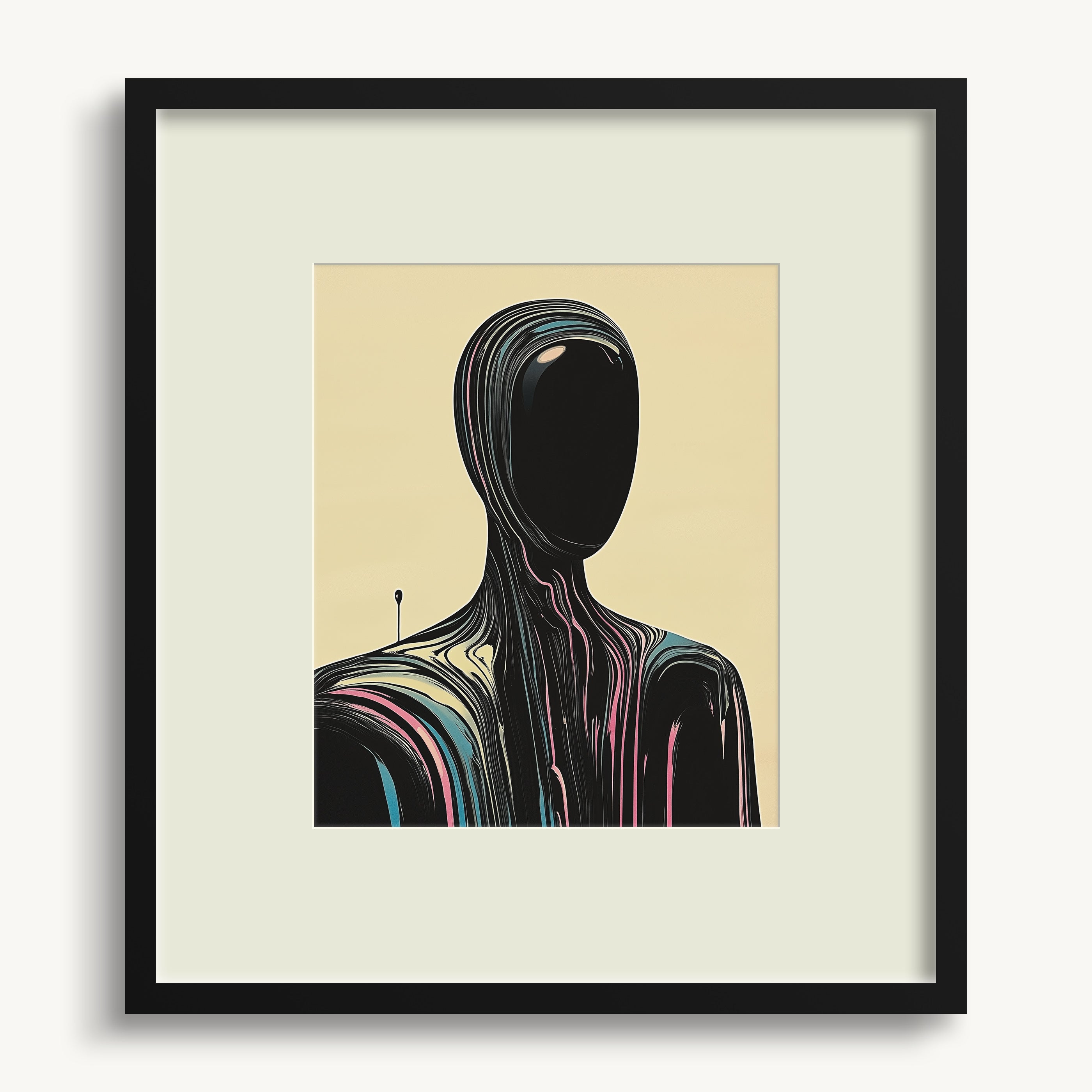 Colorful Humanoid Figure WALL ART