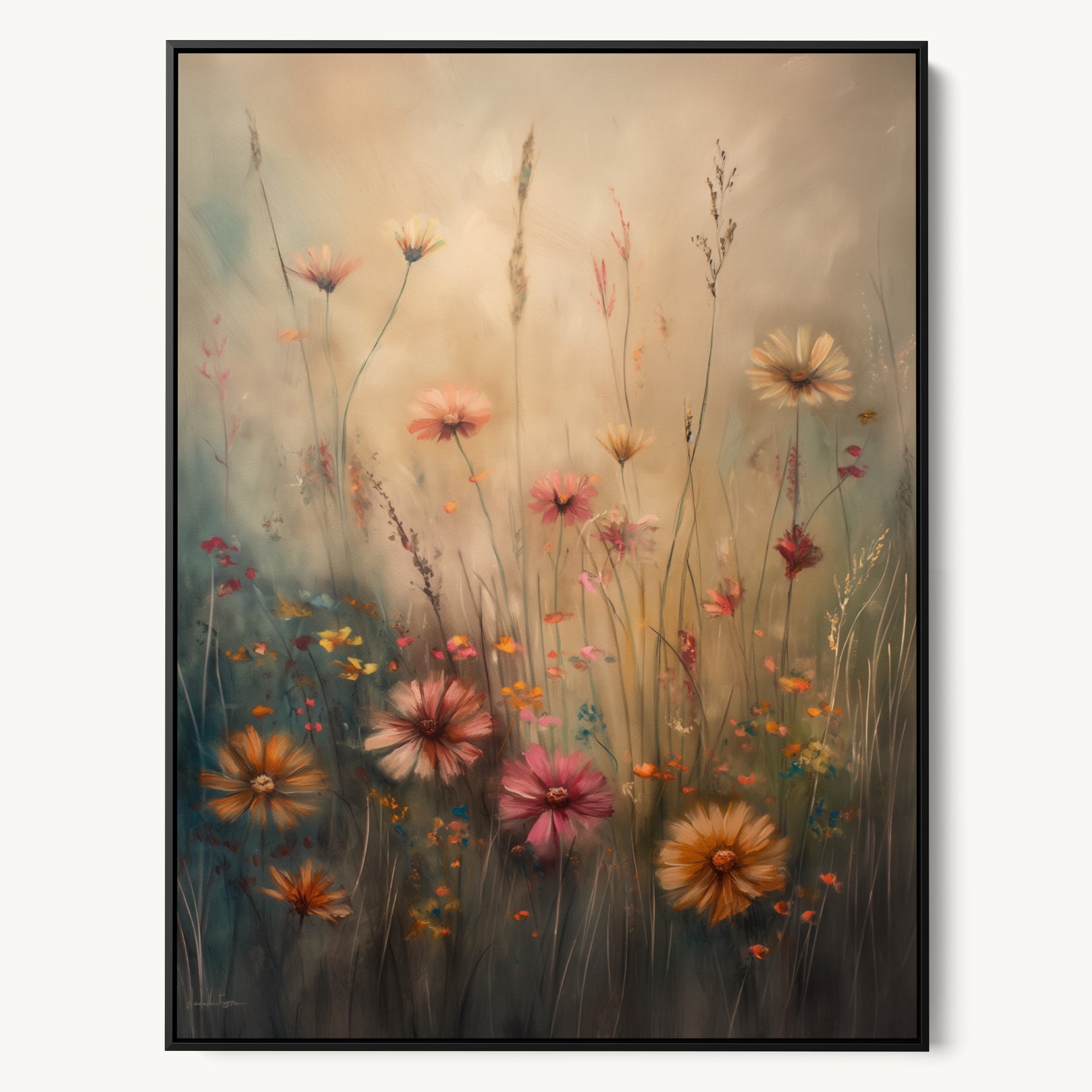 "FLOWERS IN THE OPEN" WALL ART 3x4