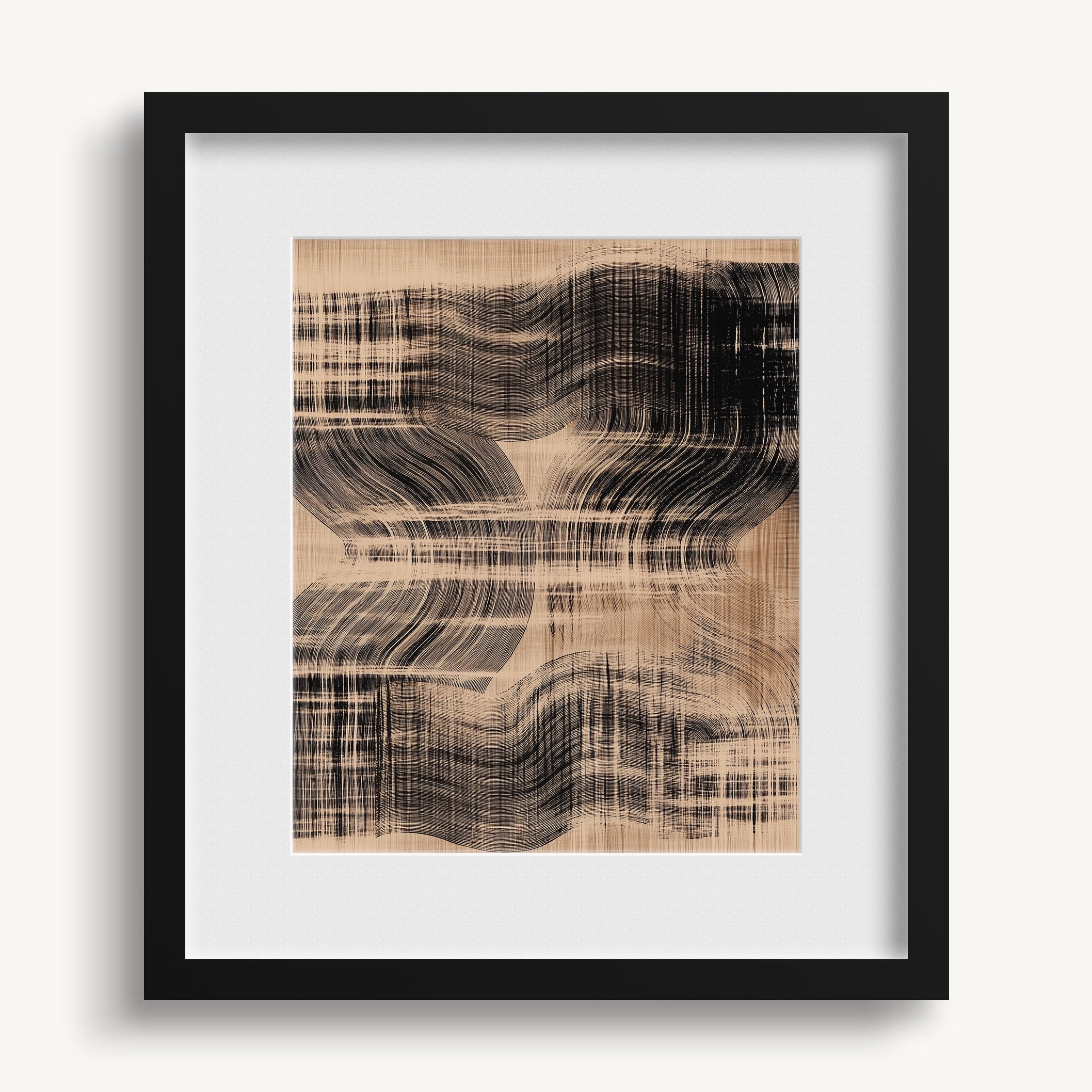 Distorted Grid Pattern WALL ART