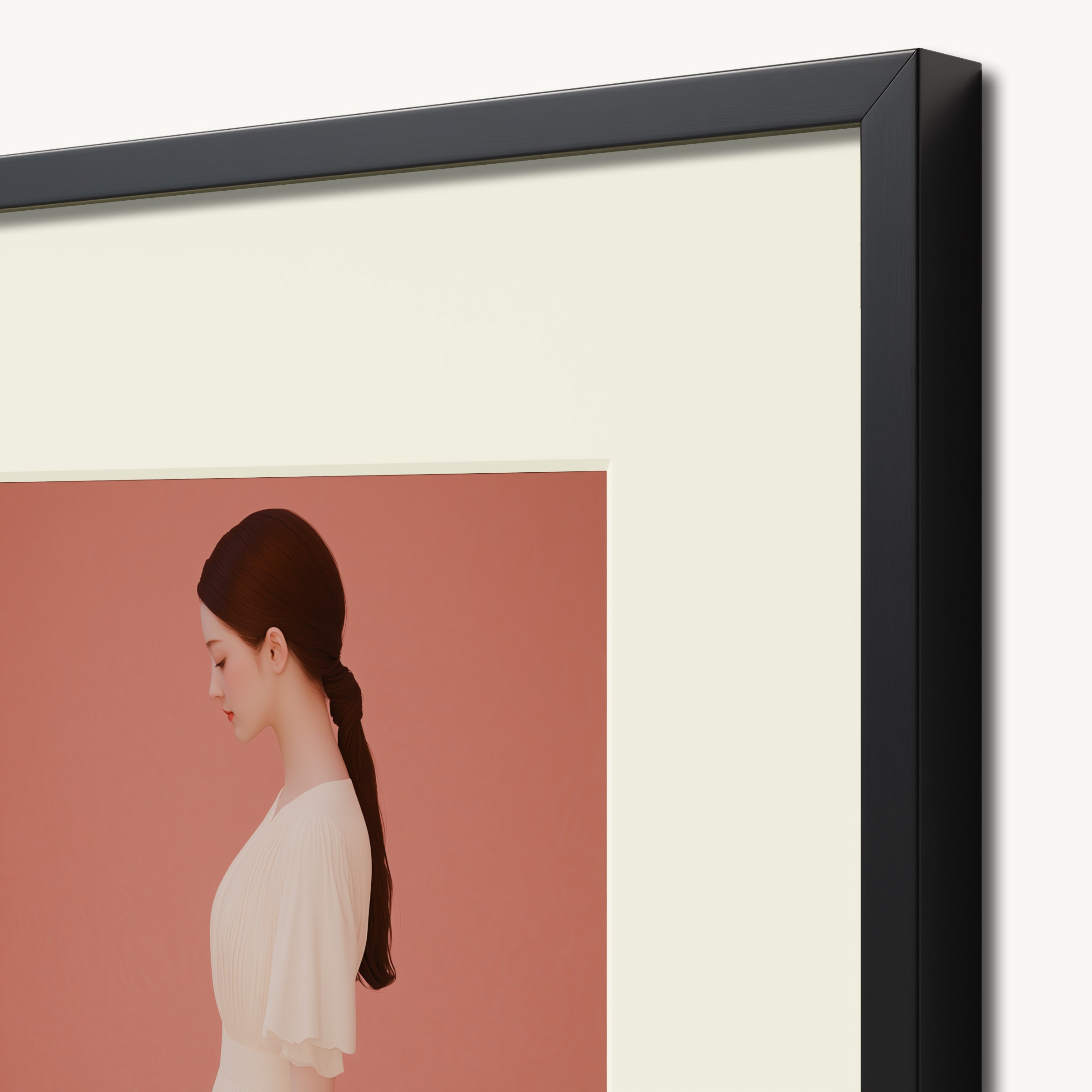 Lady in White Dress WALL ART