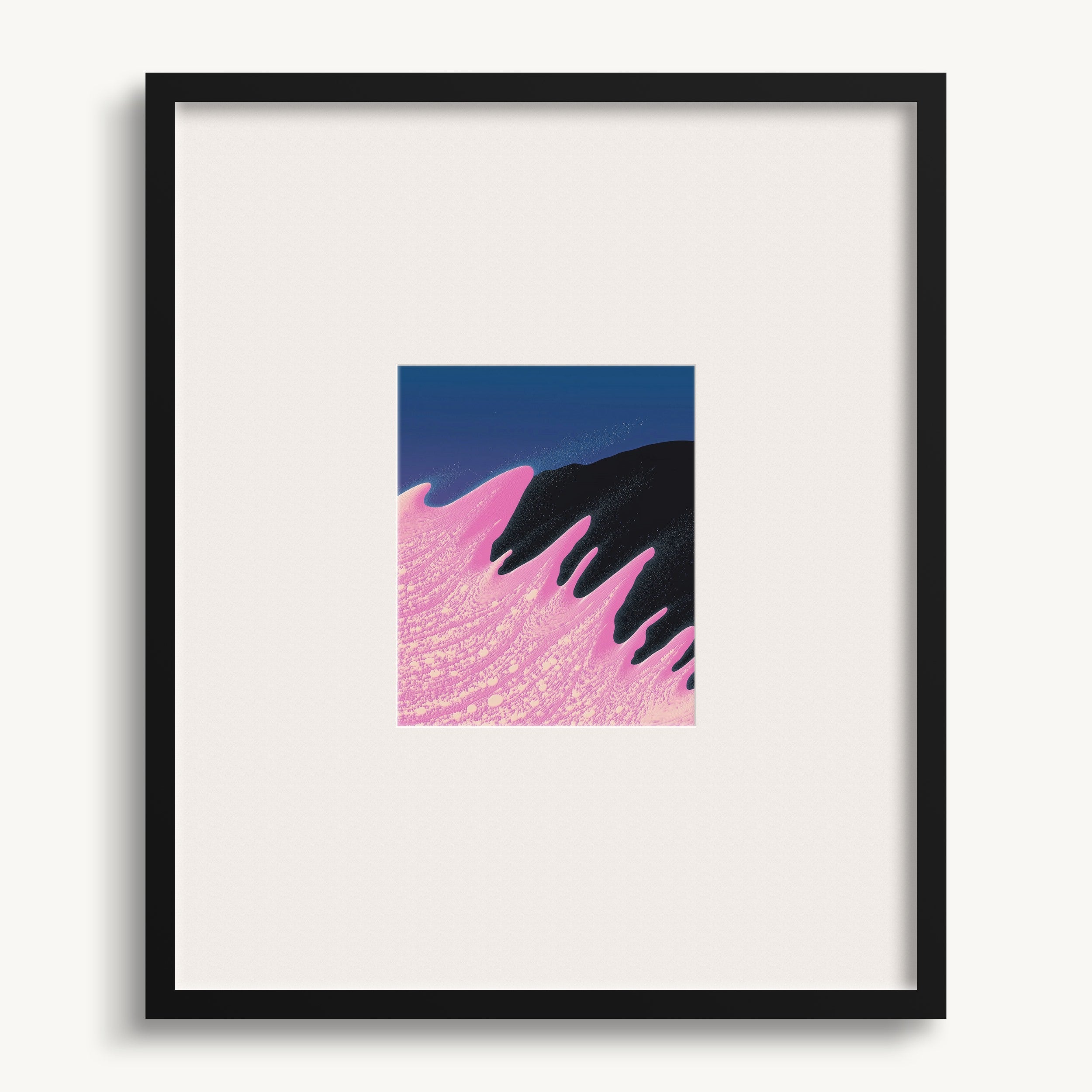 Jagged Abstract in Pink & Purple WALL ART