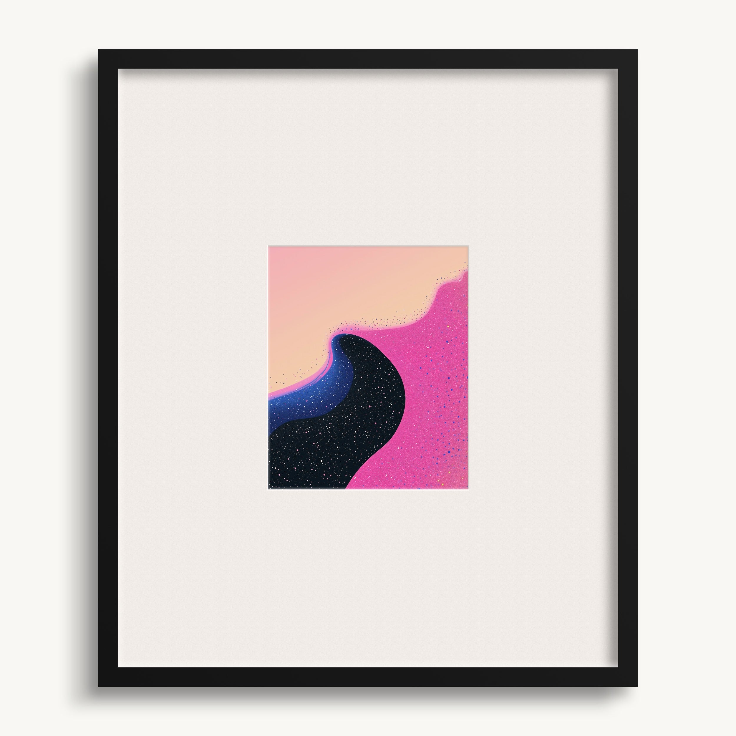 Pink and Navy Blend WALL ART